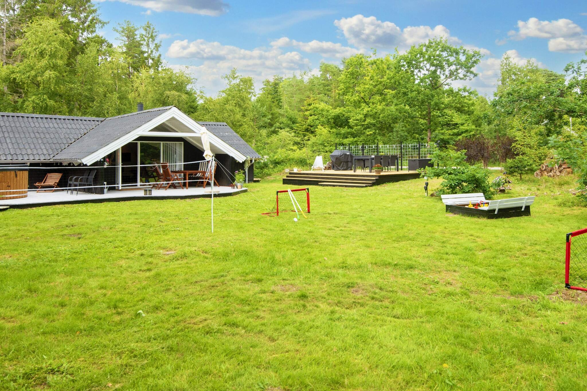 Licht vakantiehuis met bubbelbad - Uitzicht