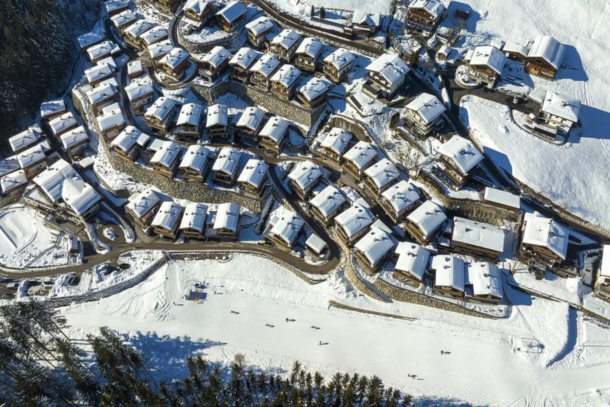 Nationalpark Chalet Ochsenbug-Area winter 1km