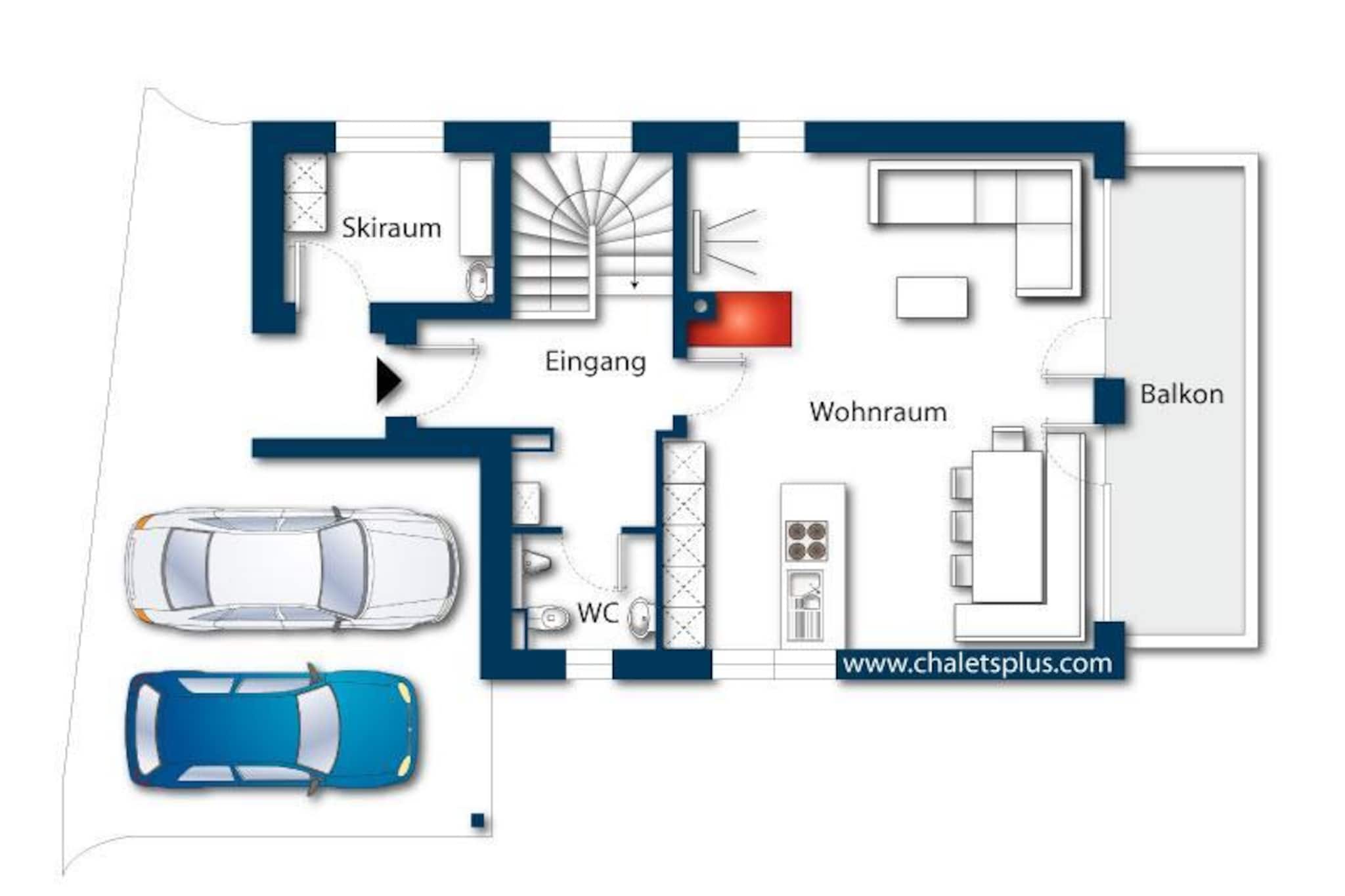Nationalpark Chalet Ochsenbug-Floor plan