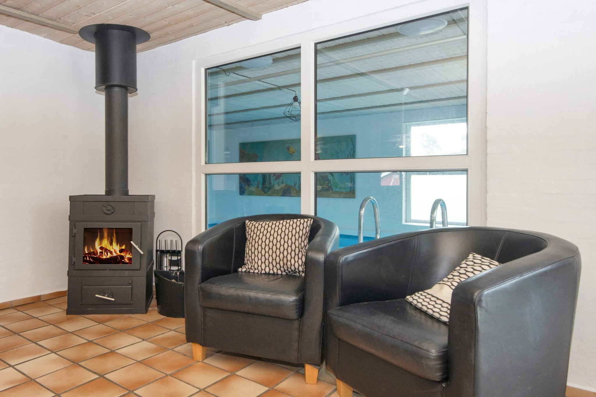 Luxe poolhouse vlakbij het strand - Binnen