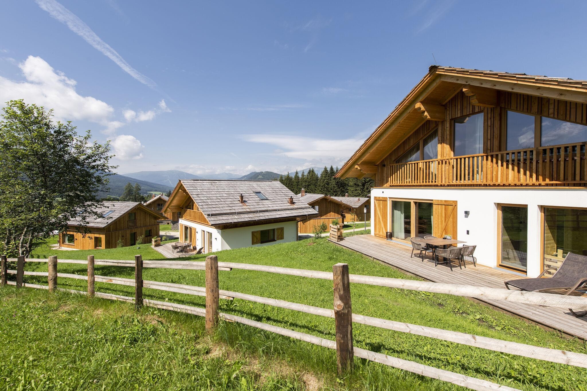 Nice chalet in Wölting with natural swimming pond