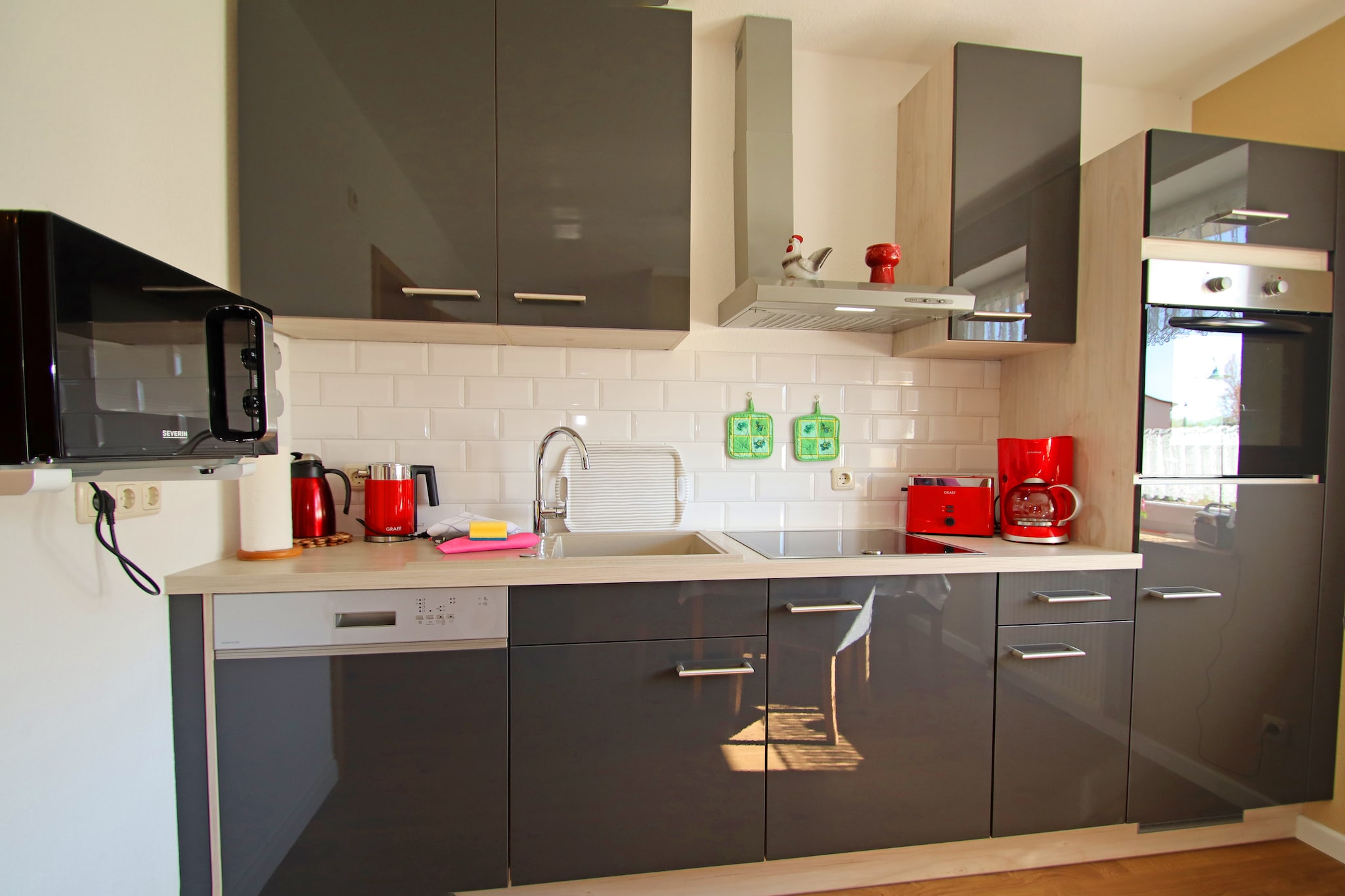 Schönes Ferienhaus in Alt Bukow Gaida - Keuken