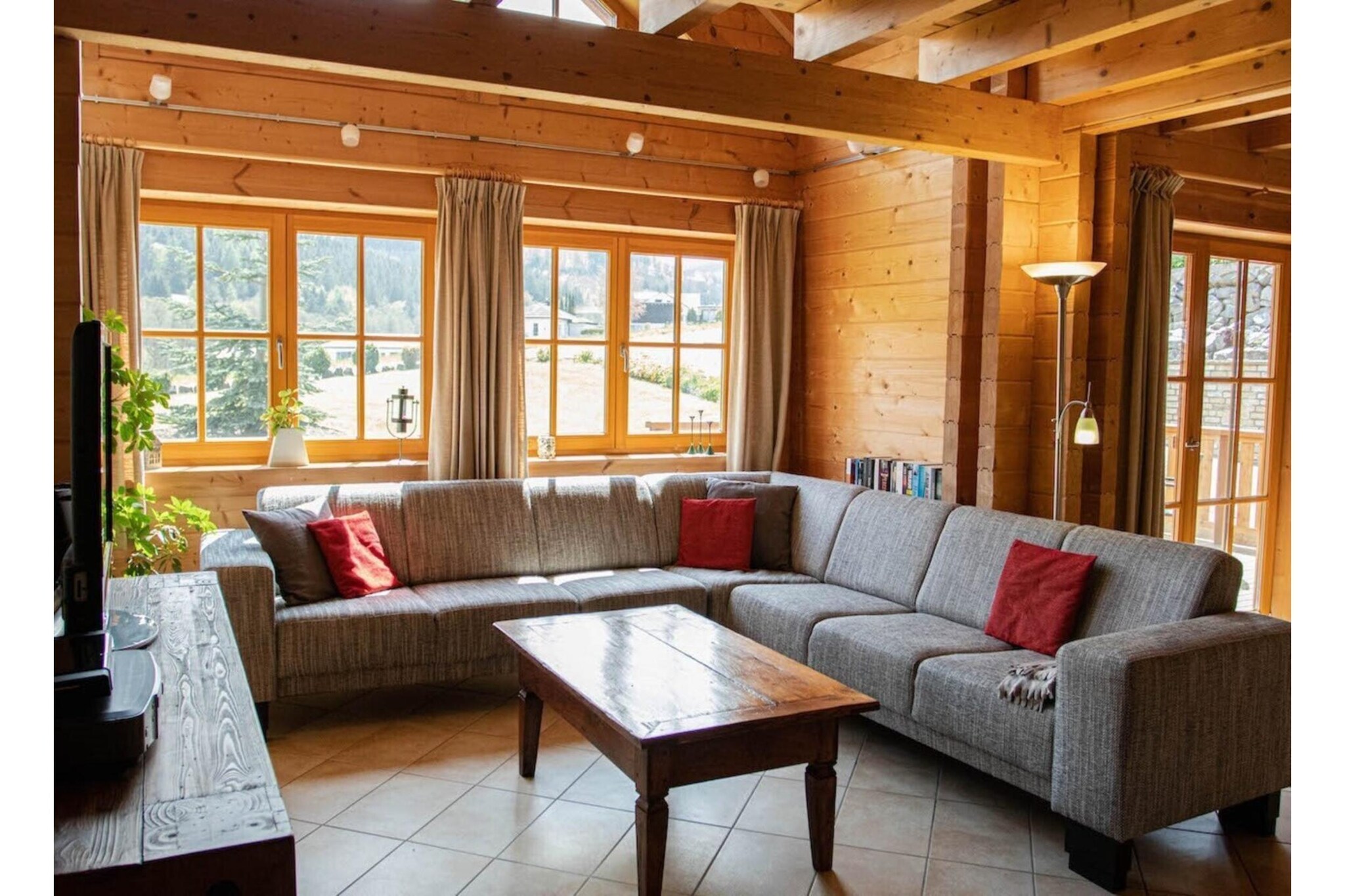 Luxus Blockhaus B-Living room