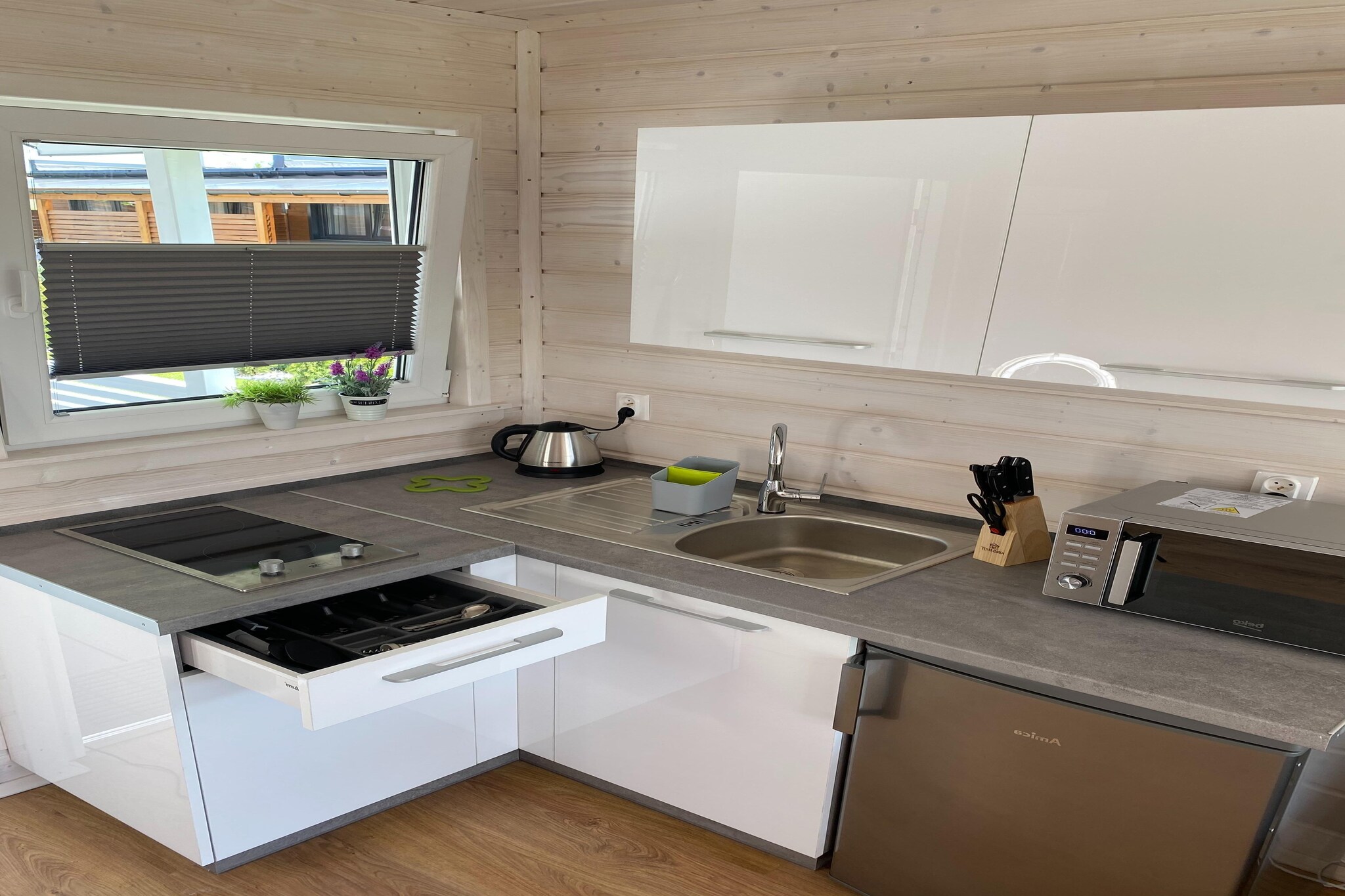 Domki sobota / sobota Dąbki-Kitchen