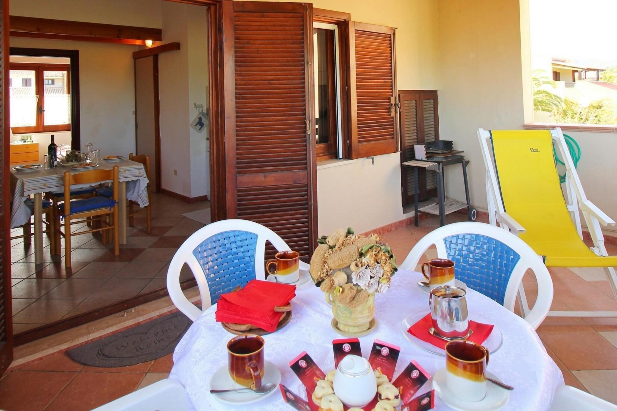 Holiday residence Costa Rei - Wohnung trilo Villetta Alba-Terrasbalkon
