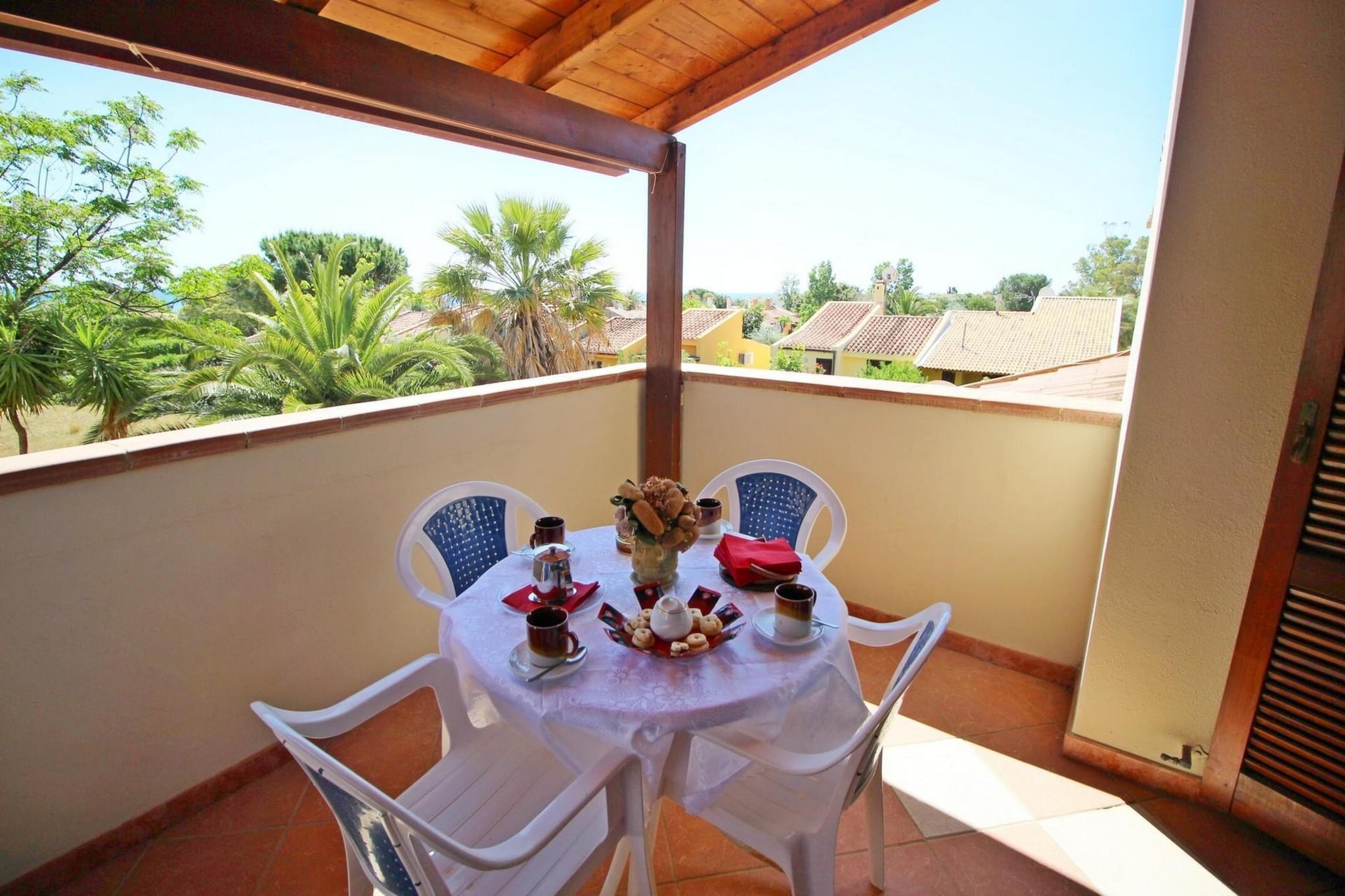 Holiday residence Costa Rei - Wohnung trilo Villetta Alba-Terrasbalkon