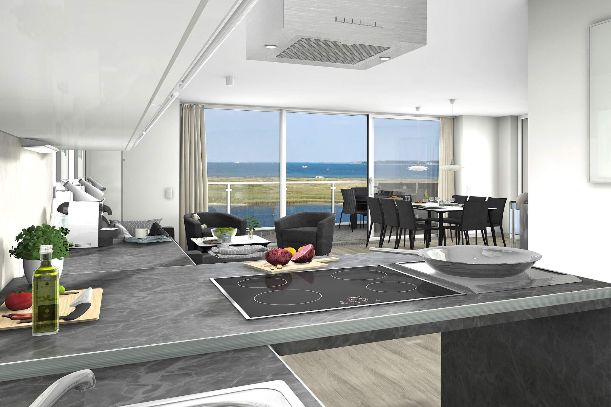 Villa sur l'eau au bord de la baie de Kiel - Intérieur