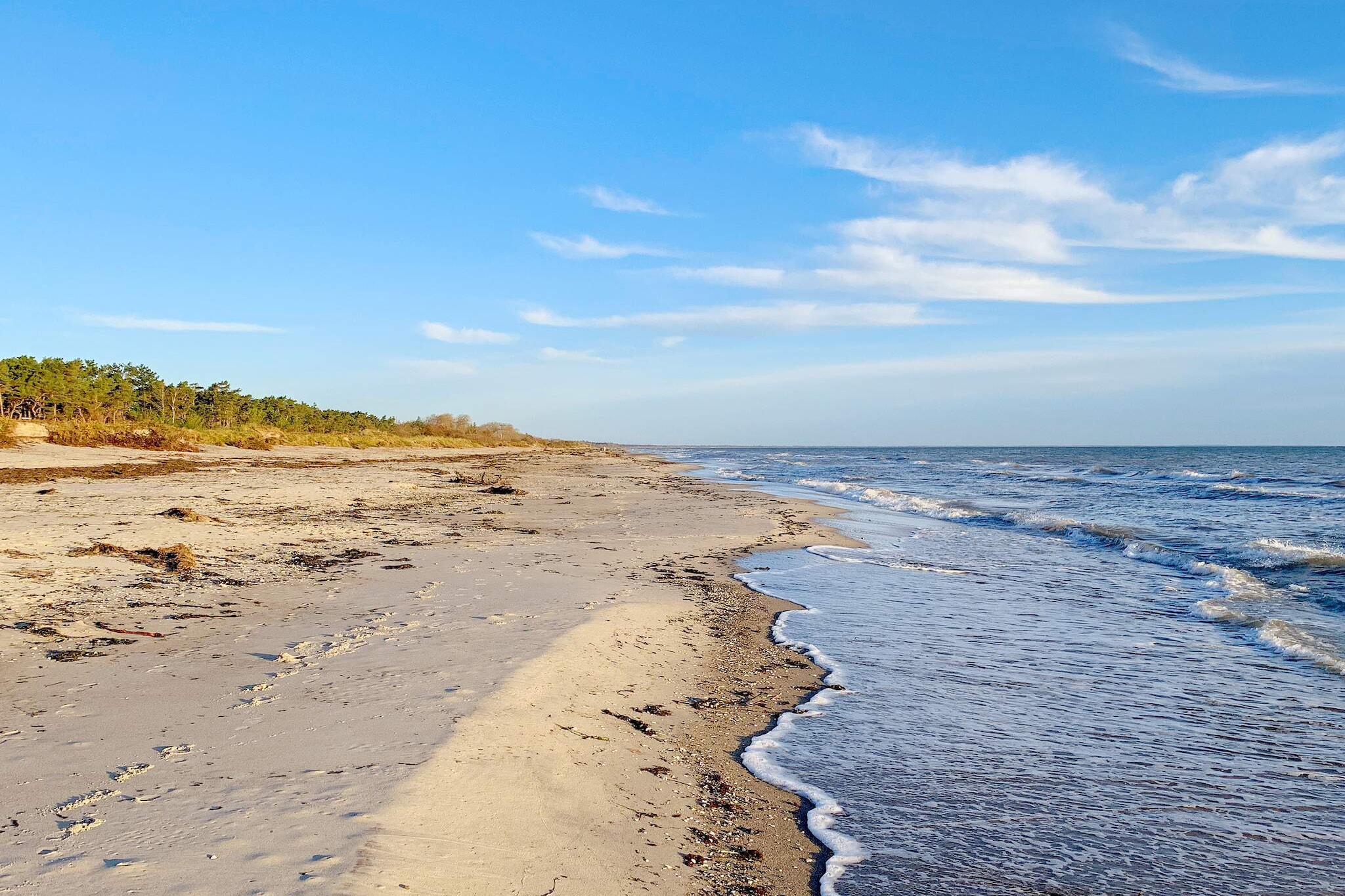 Internet Access DSL, Kitchen(cooker(electric), coffee machine, microwave, dishwasher, fridge-freezer), Living/bed room(TV(german television channels)), bedroom(2x single bed), bedroom(double bed), bedroom(single bed), bathroom(washbasin, shower, toilet, washing machine), heating(electric), terrace, garden furniture, deckchairs