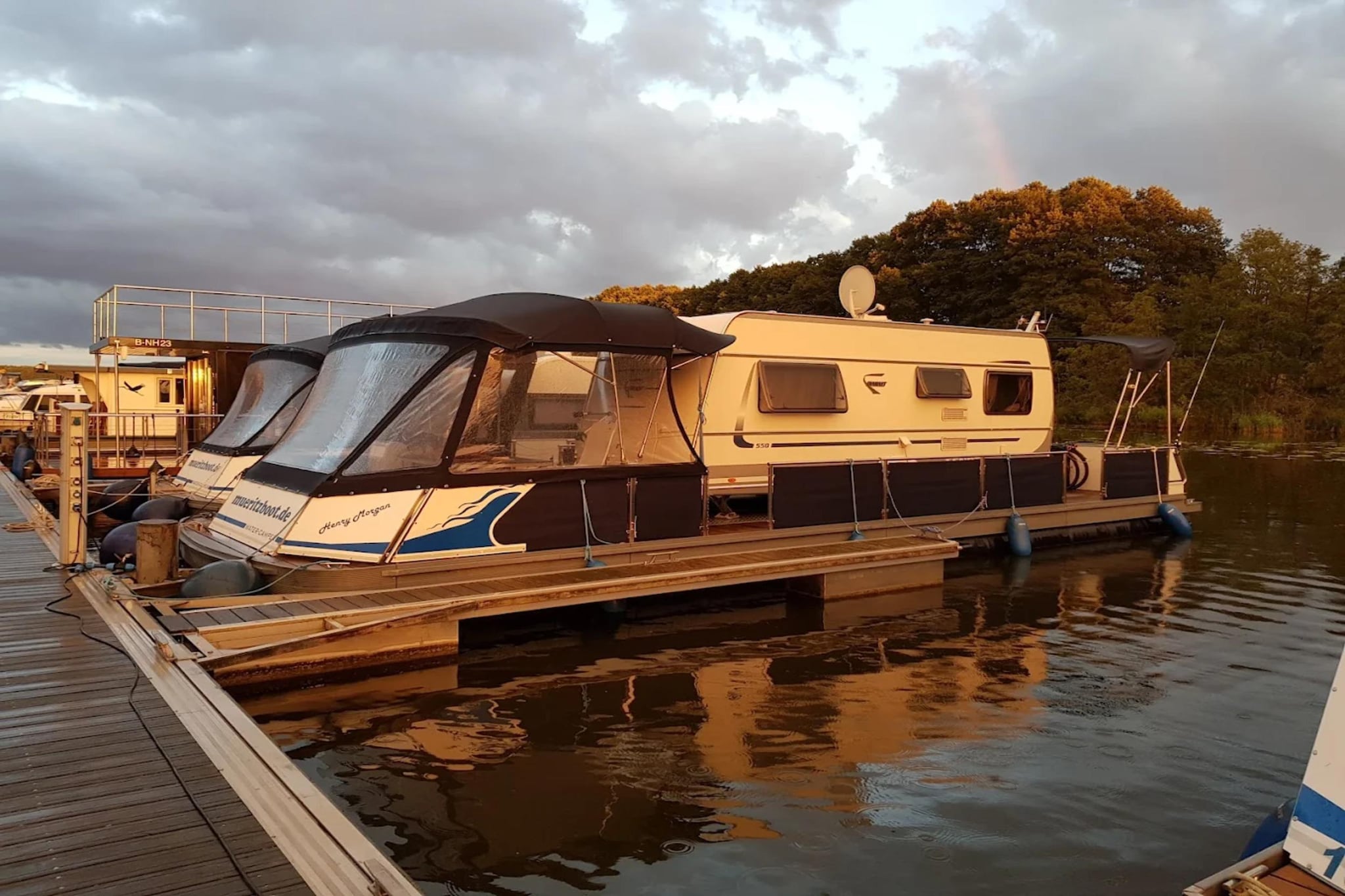 Nr4 Müritzsee 2 Personen-Gebieden zomer 5km