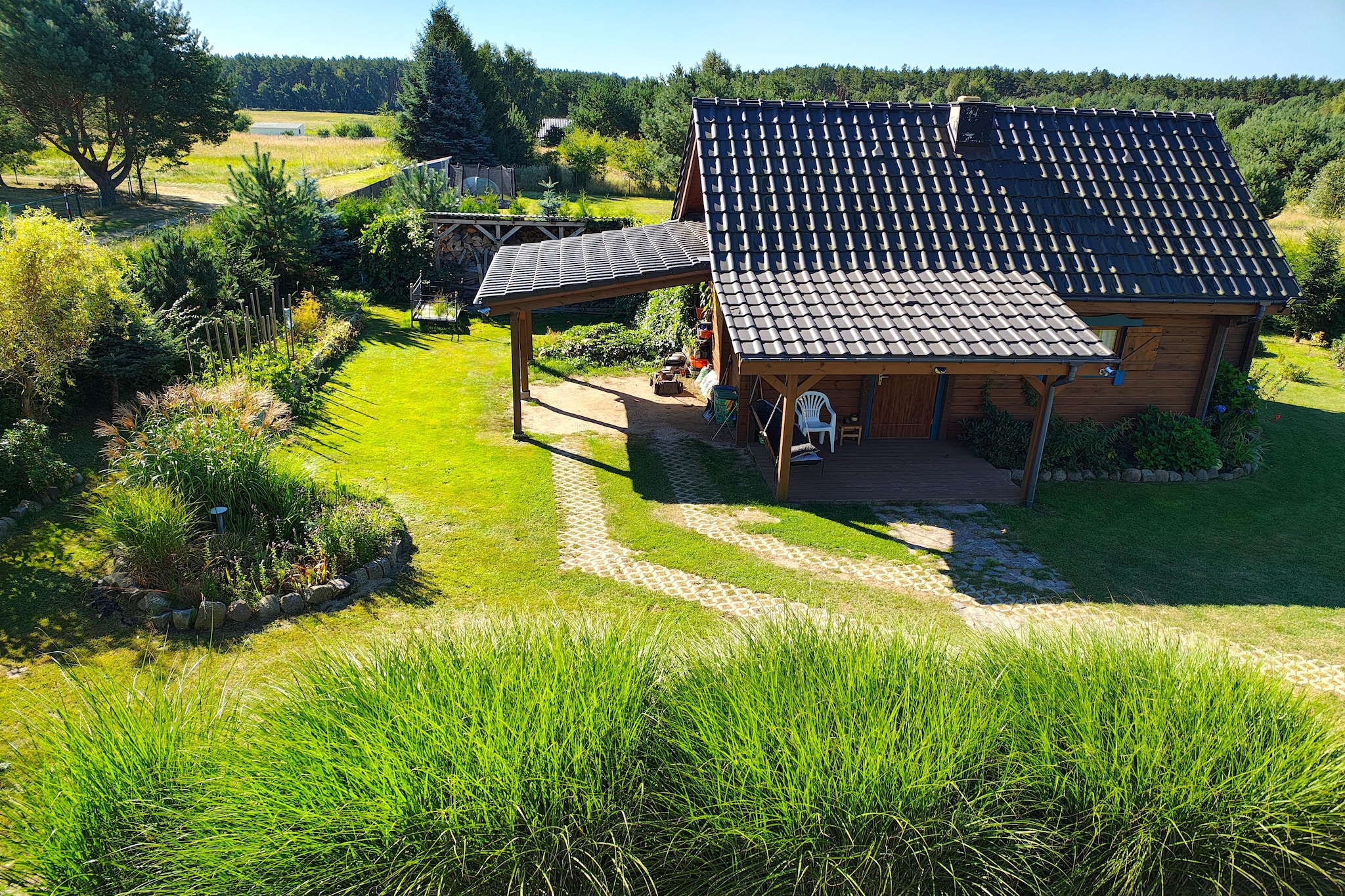 Dom wakacyjny dla miłośników przyrody-Außenbereich Sommer