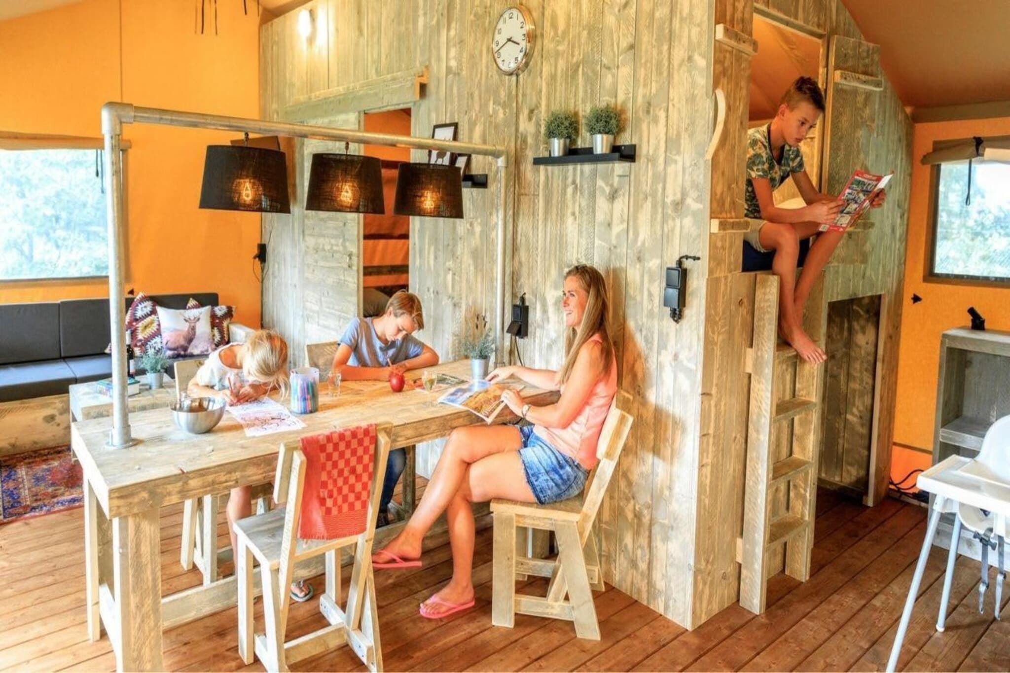 Lodge tent 4 - Woonkamer