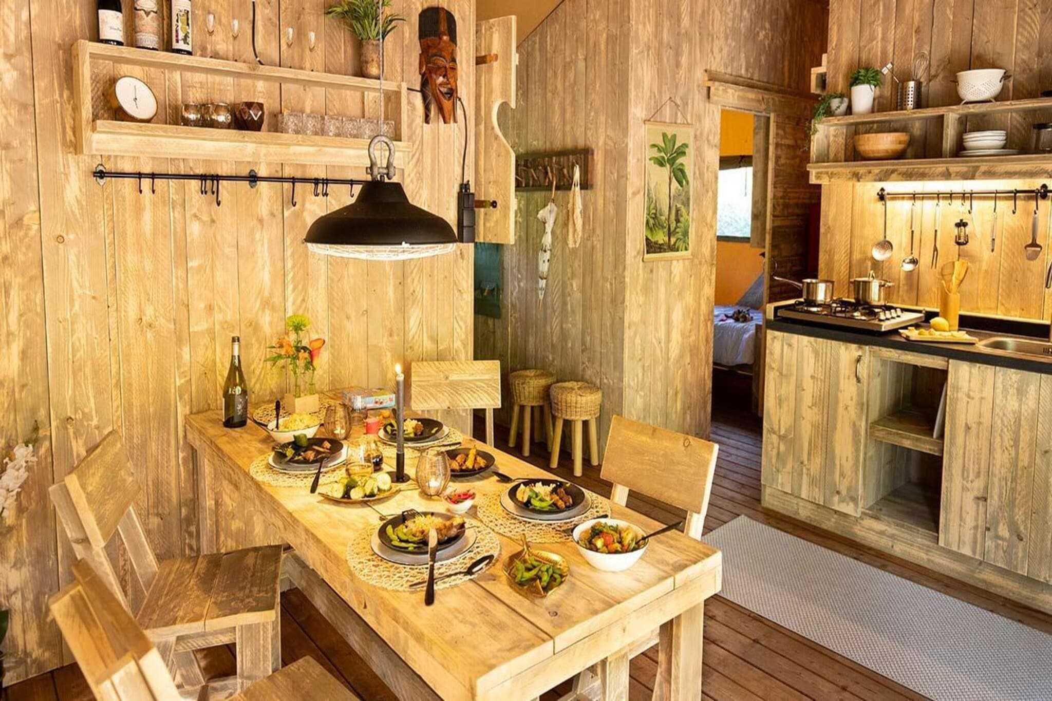 Lodge tent 4 - Woonkamer