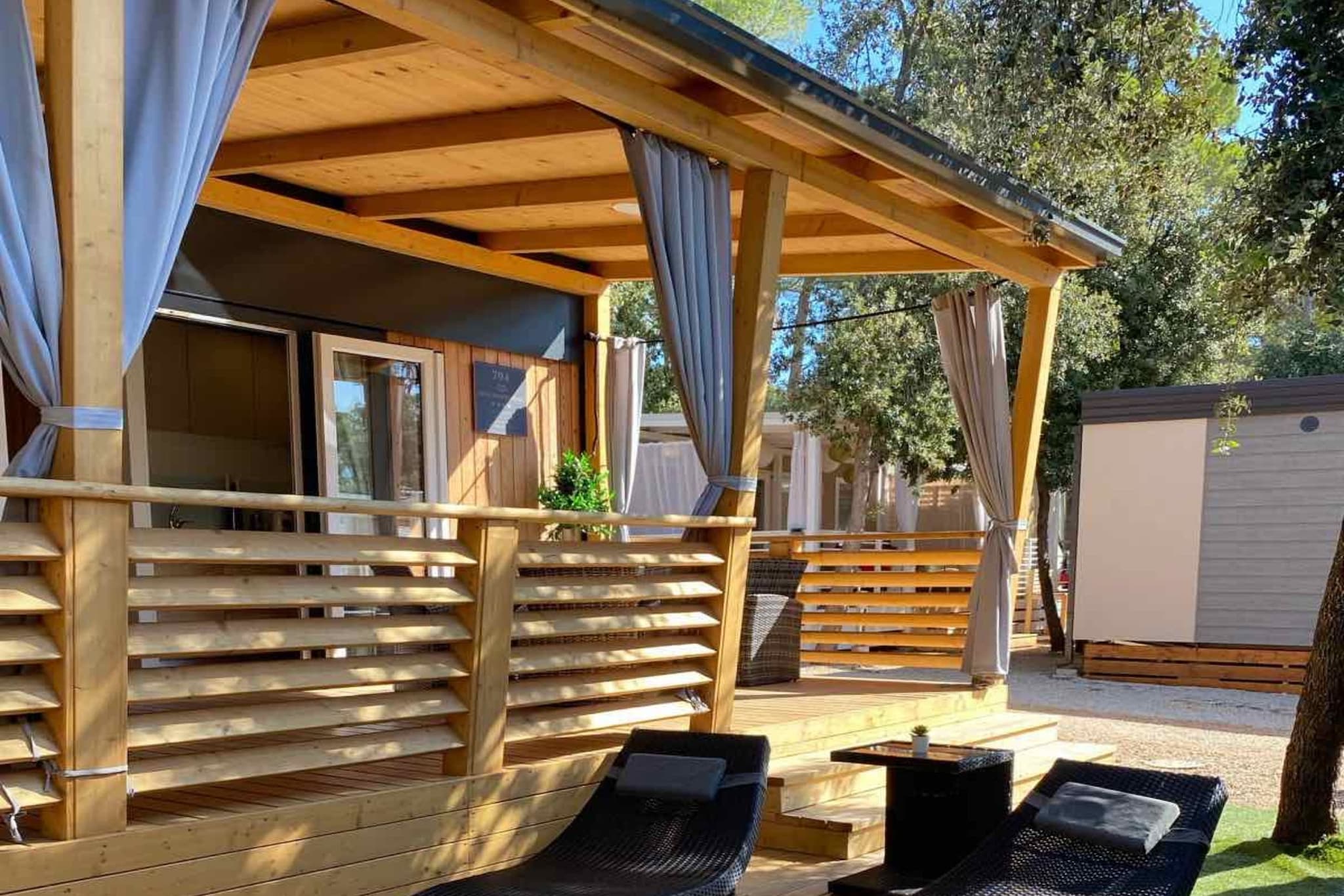 Oliva Mobile Home Camping Park Soline - Two bedroom mobile home with Terrace-Innen