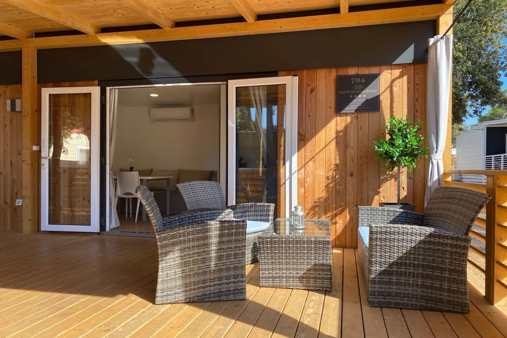 Oliva Mobile Home Camping Park Soline - Two bedroom mobile home with Terrace-Innen