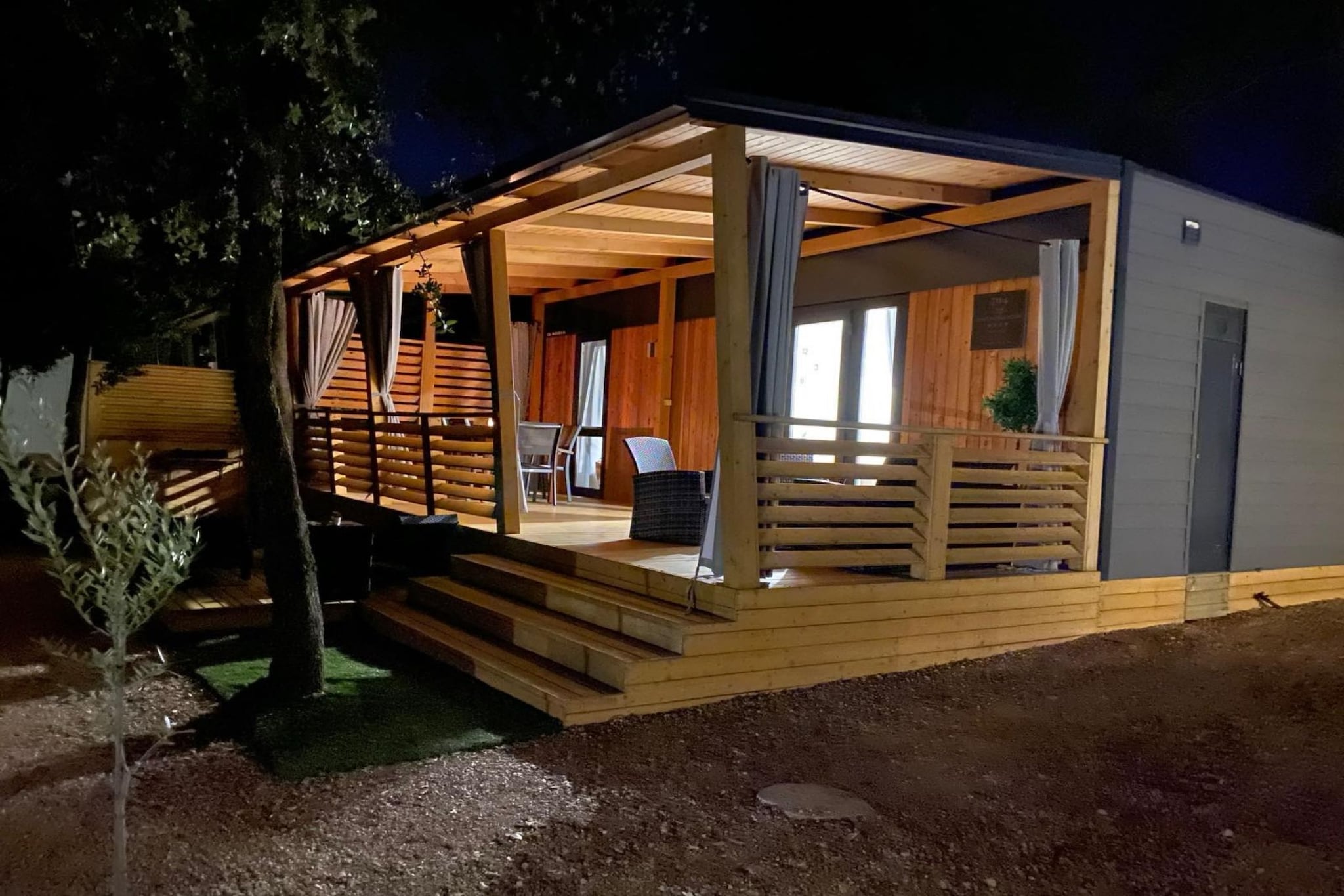 Oliva Mobile Home Camping Park Soline - Two bedroom mobile home with Terrace-Innen