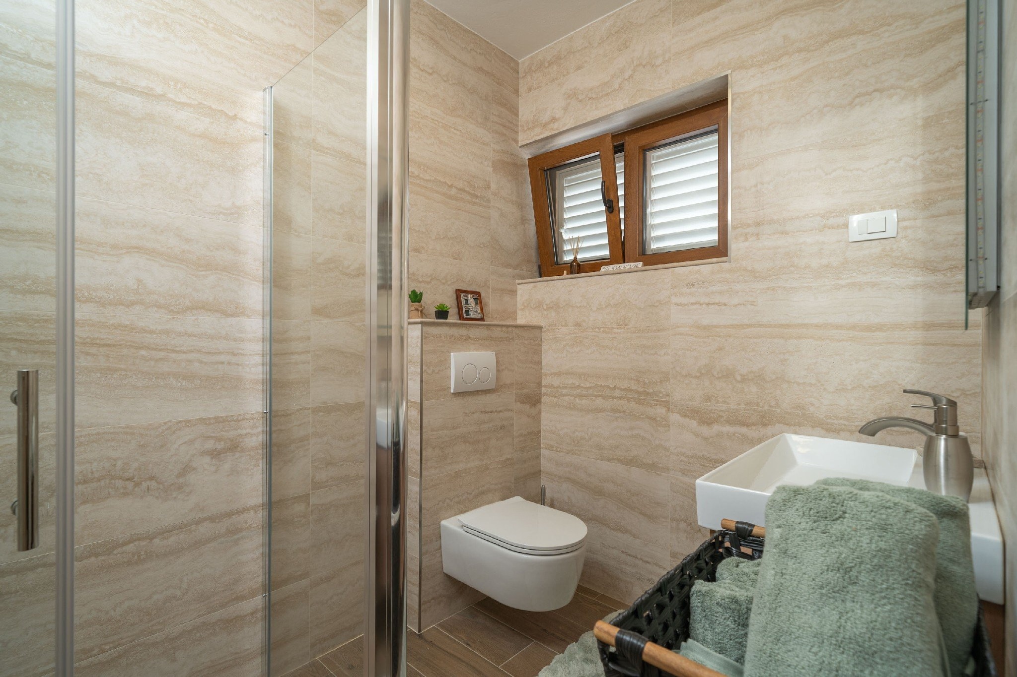 Villa Pero & Jele - Three Bedroom Villa with Terrace-Badezimmer