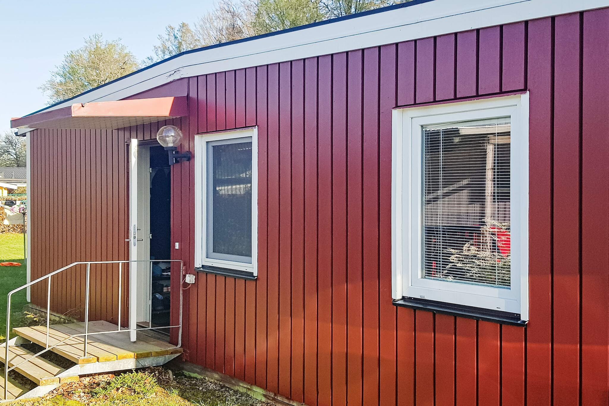 In a scenic area by Blekinge's largest lake Halen, just next to OlofstrÃ¶m, is this fresh, newly renovated house. Own garden in residential area with mostly summer houses, adjacent to the forest and footpath down to the beach. The house is well planned and has a spacious living room with comfortable seating in the corner sofa in front of the stove and around the dining table. The kitchen area in connection with the possibility of all amenities for self-catering. From the living room there is also a patio door to the patio furnished with garden furniture, a lovely place for hanging out during your vacation. The main bedroom has a double bed and wardrobes for storage. The two other bedrooms have two single beds each. Fresh newly renovated bathrooms; the larger one with wc and shower and the smaller one with wc and washing machine. At the back of the house there is a storage room with two bicycles and three canoes that you can borrow. The cart for the canoe is used with advantage the short way down to the lake for a lovely paddle trip. Cycle-friendly roads in the beautiful surroundings and walks in the nature reserve around Lake Halen. Fishing is permitted in limited quantities, but please visit the tourist office in OlofstrÃ¶m for information and purchase of fishing licenses for more fine fishing waters. A visit to Holje park can also be recommended to experience history through the local museum located there. There is also a sports field, outdoor stage and other activities such as track golf. At the campsite a stone's throw from the house, there are more possible activities such as electric light tracks, boat rental and summer open service shop and restaurant. IKEA Museum (Ã„lmhult), Brio Lekoseum (Osby) and EbbamÃ¥la Mill/foundry can be reached in less than an hour by car from here, the latter only 20 minutes away. For those interested in music, the Swedenrock festival in Norje Boke is a well-attended event at the beginning of June every year. There is a bus connection to the festival area from the adjacent campsite by the cottage. Welcome to Blekinge, also called &quot;Sweden's garden&quot;.