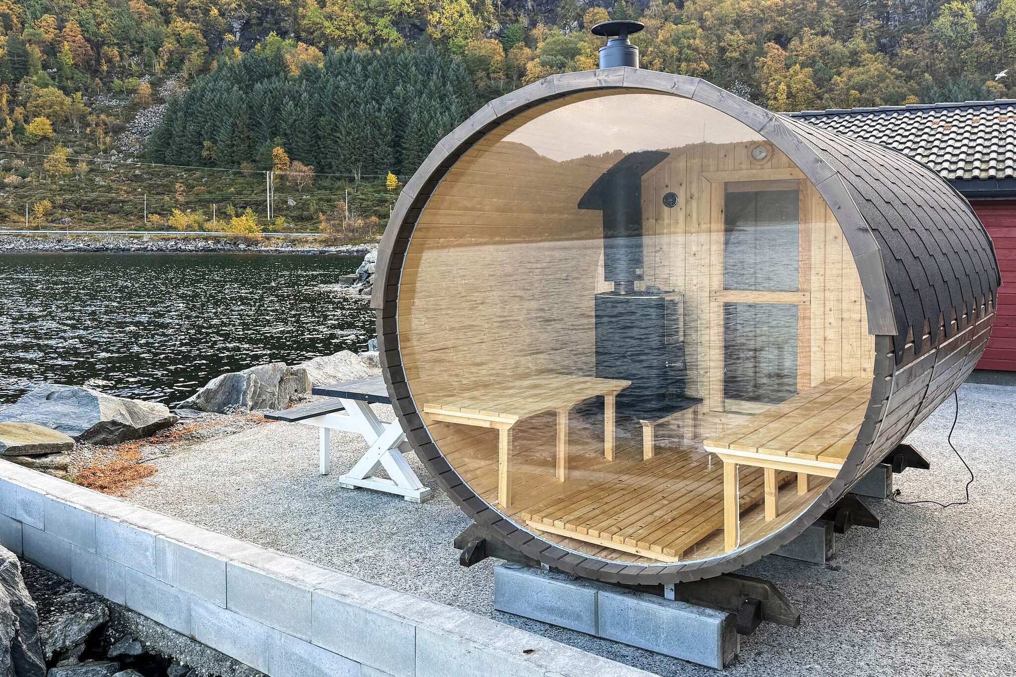 Maison de vacances pour 3 a Flatraket-By Traum - Sauna