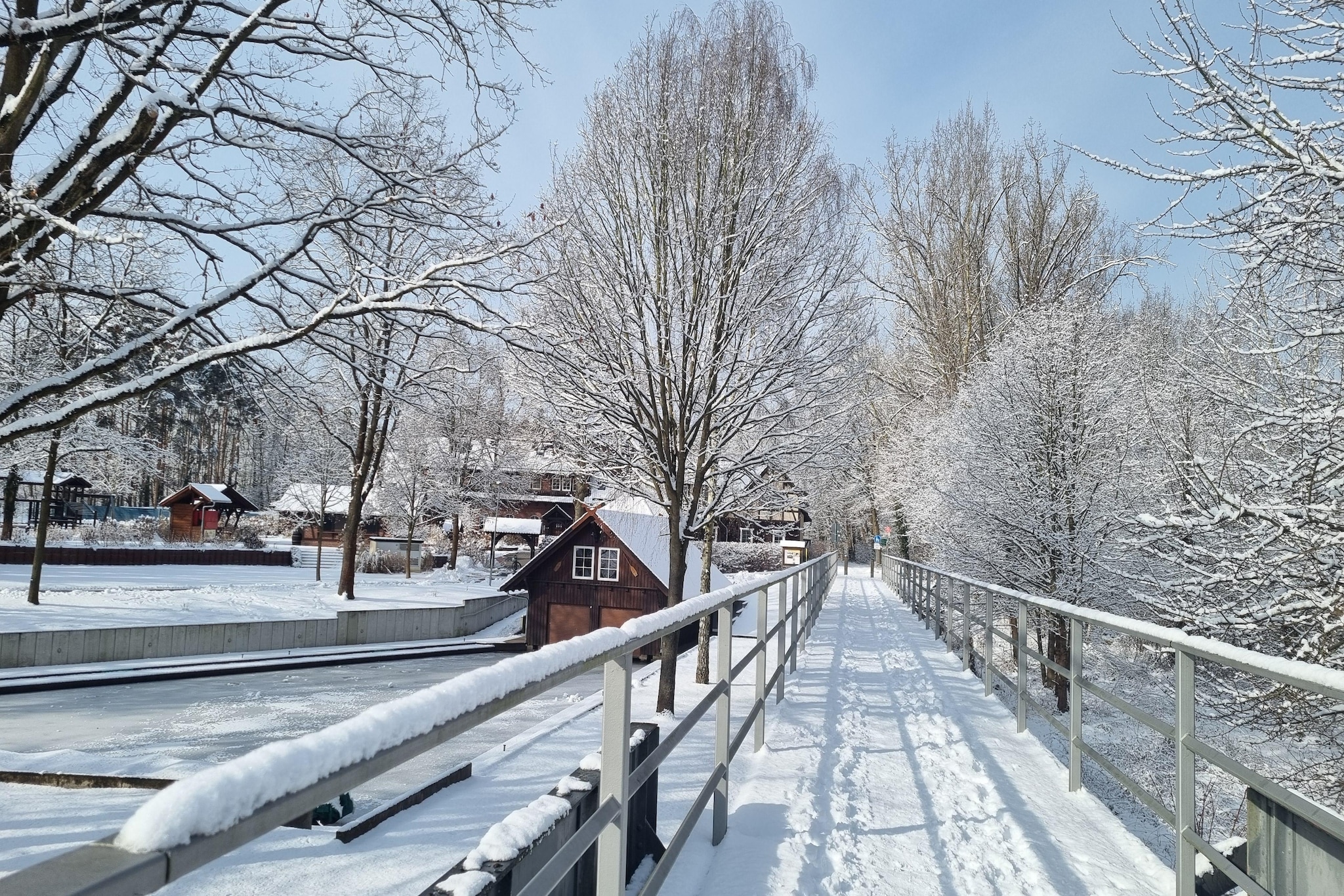 Lehnigksberger Ferienhäuschen - Gebied winter 5km