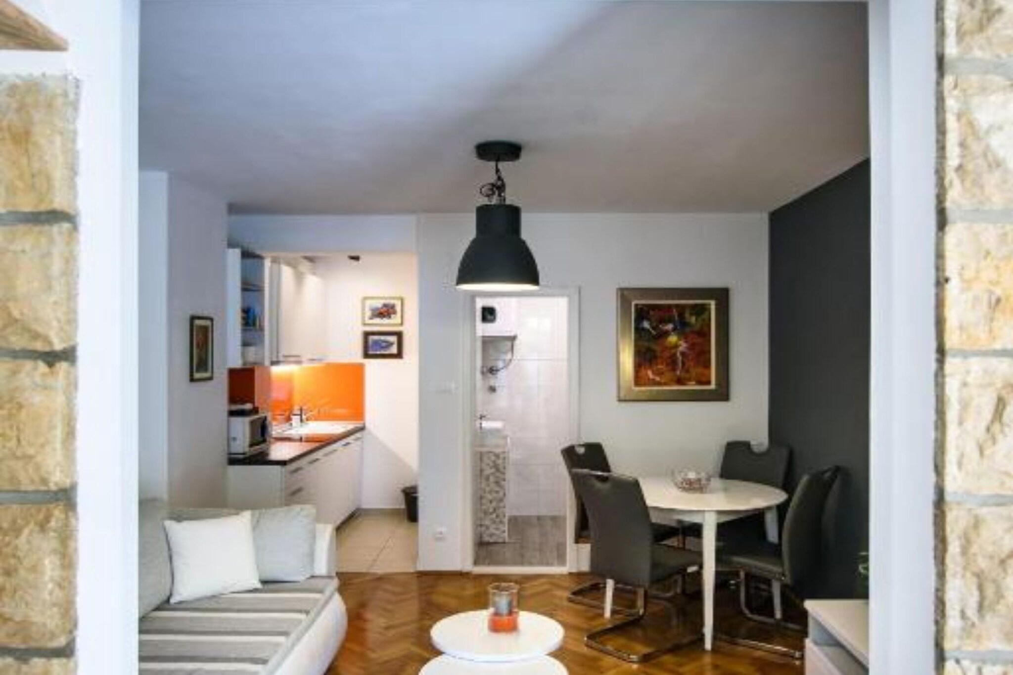 Apartments Luce & Toma - One bedroom Apartment (Luce)-Living room