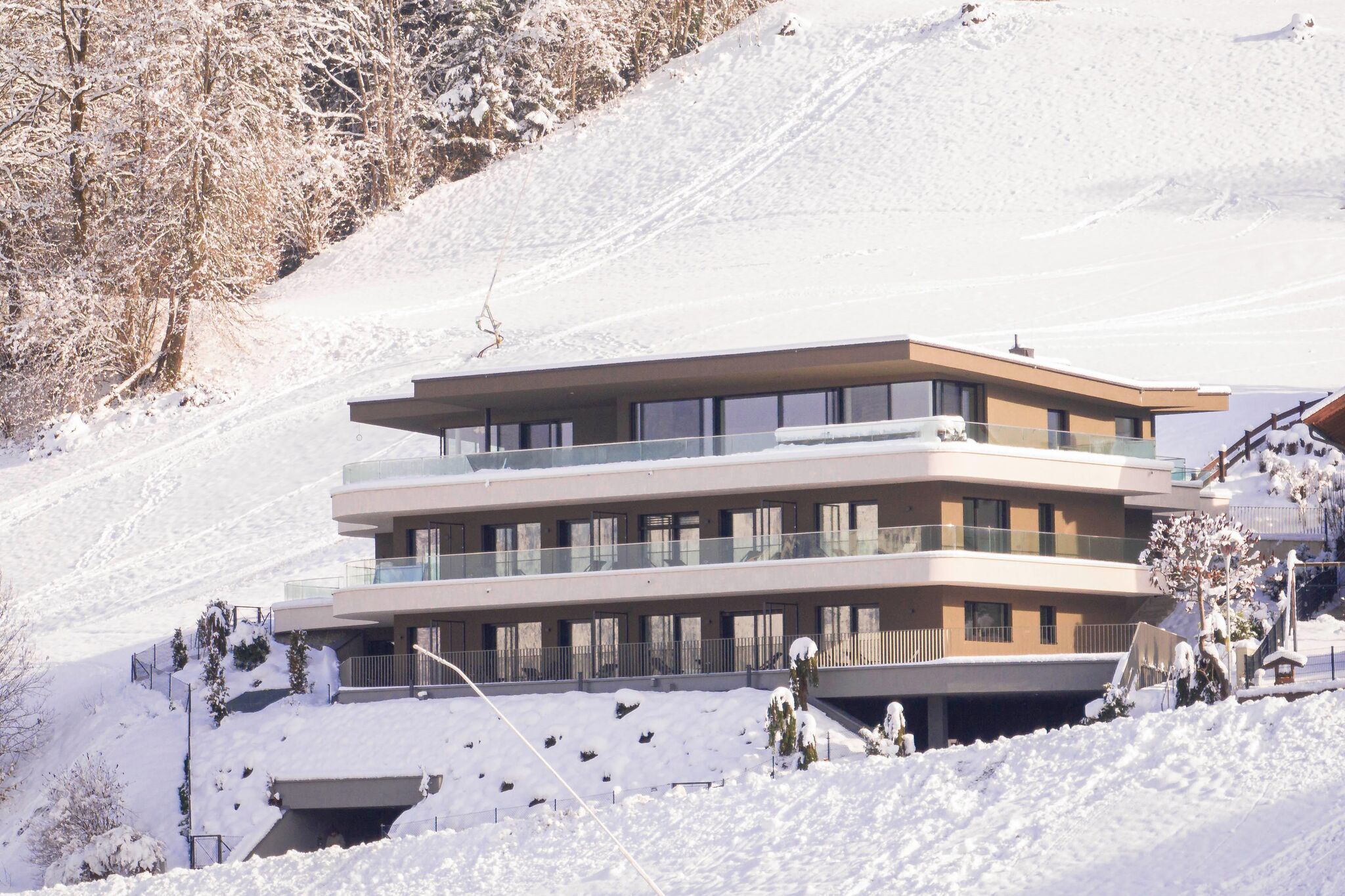 Studio with balcony on the ski slopes