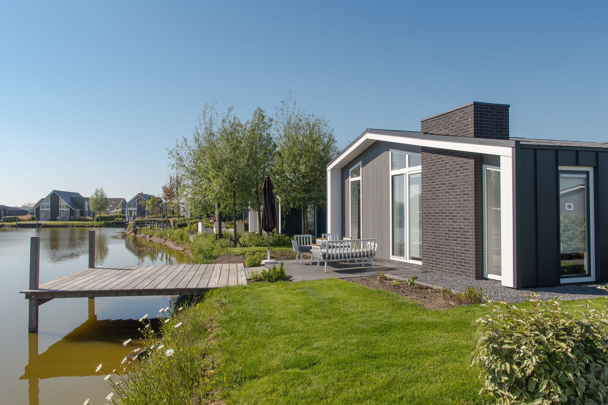 Modern huis met sauna op vakantiepark in Zeeland