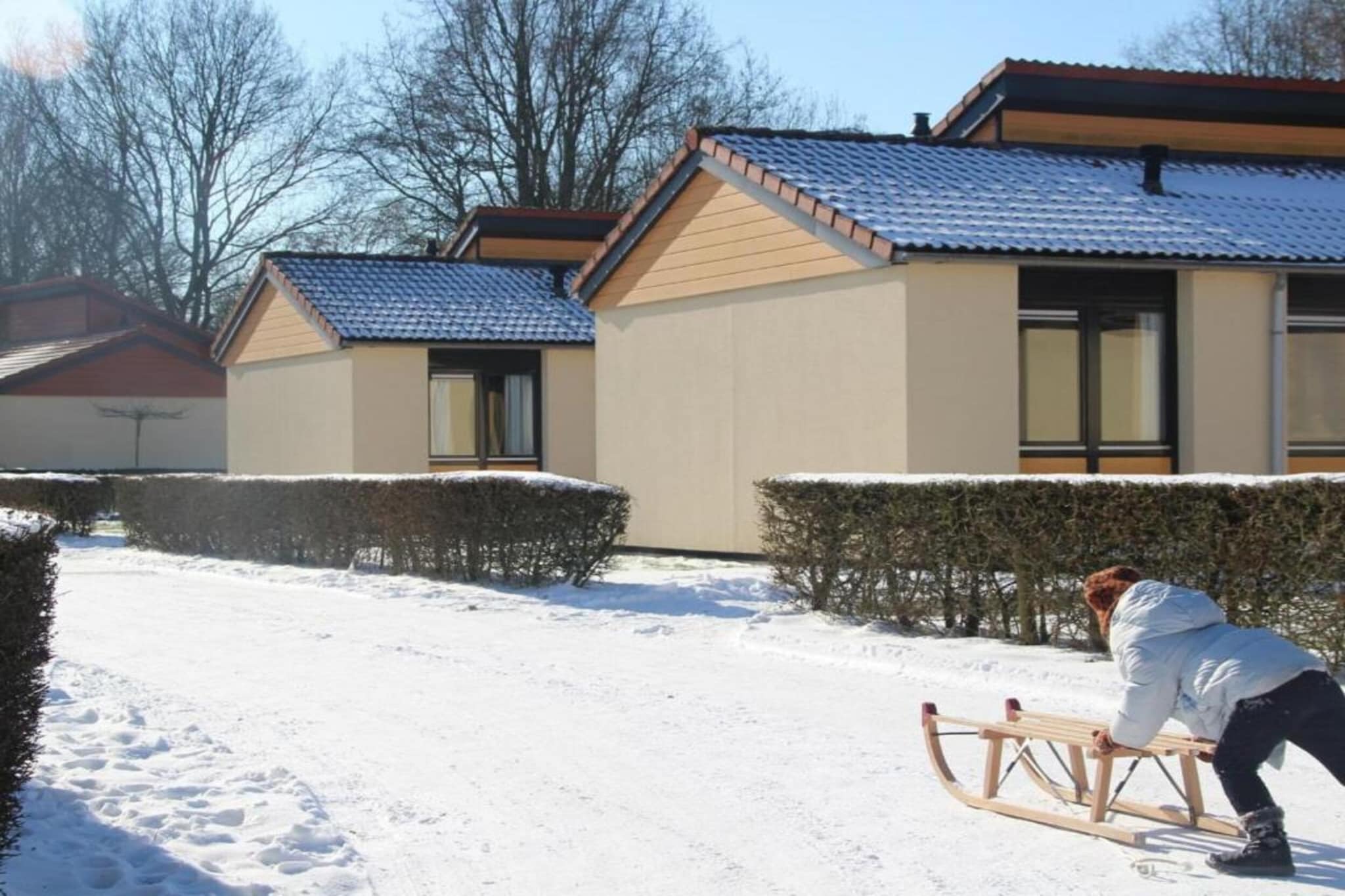Premium bungalow – max 4 personen – nummer 107-Exterieur winter
