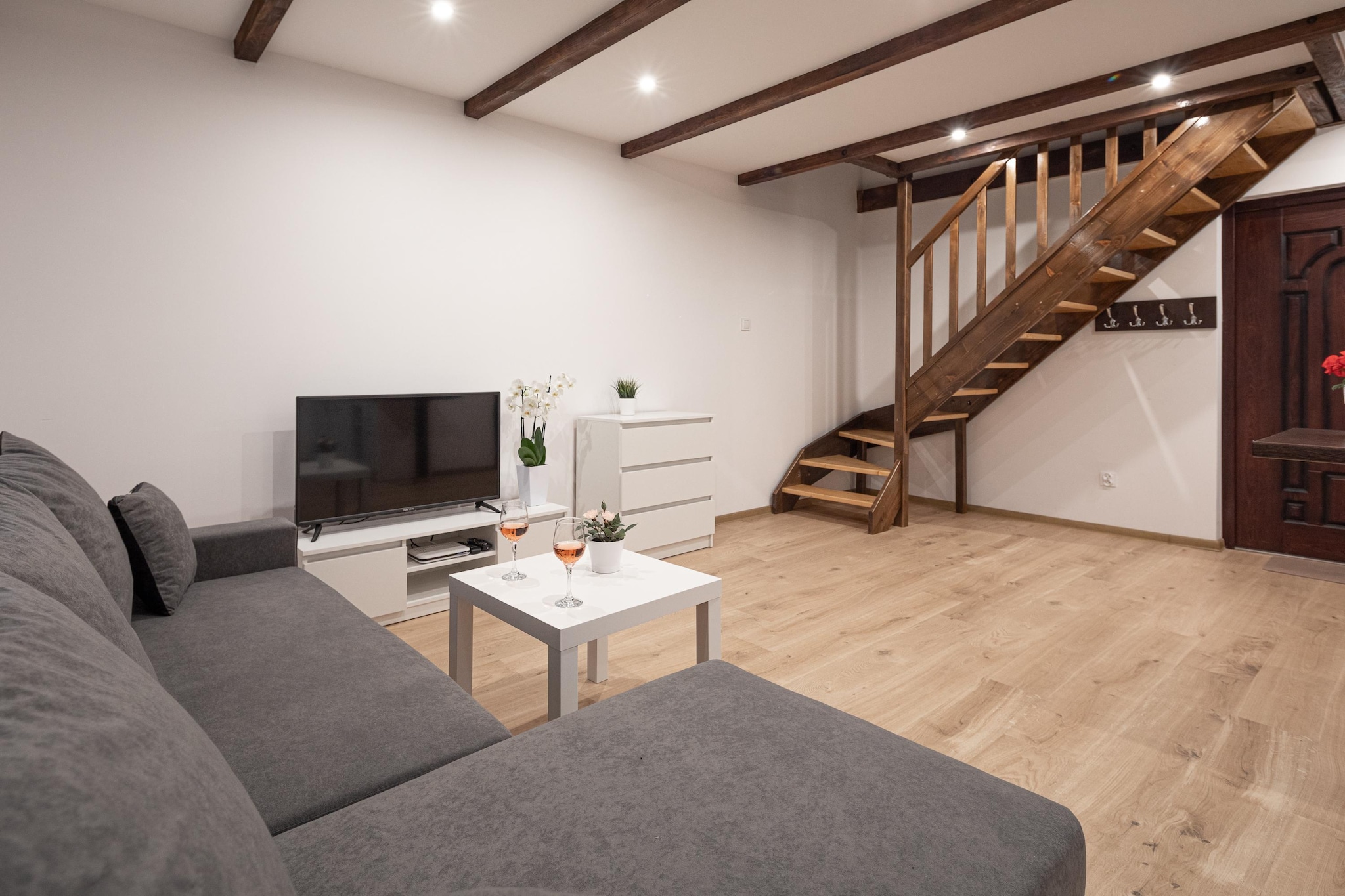 Komfortowe domki wakacyjne dla 5 osób w Lędzinie-Wohnzimmer