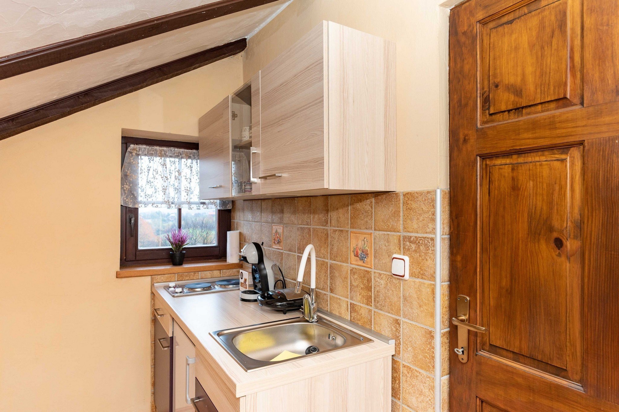 San Vinogradara - One Bedroom Holiday Home with Hot Tube-Keuken