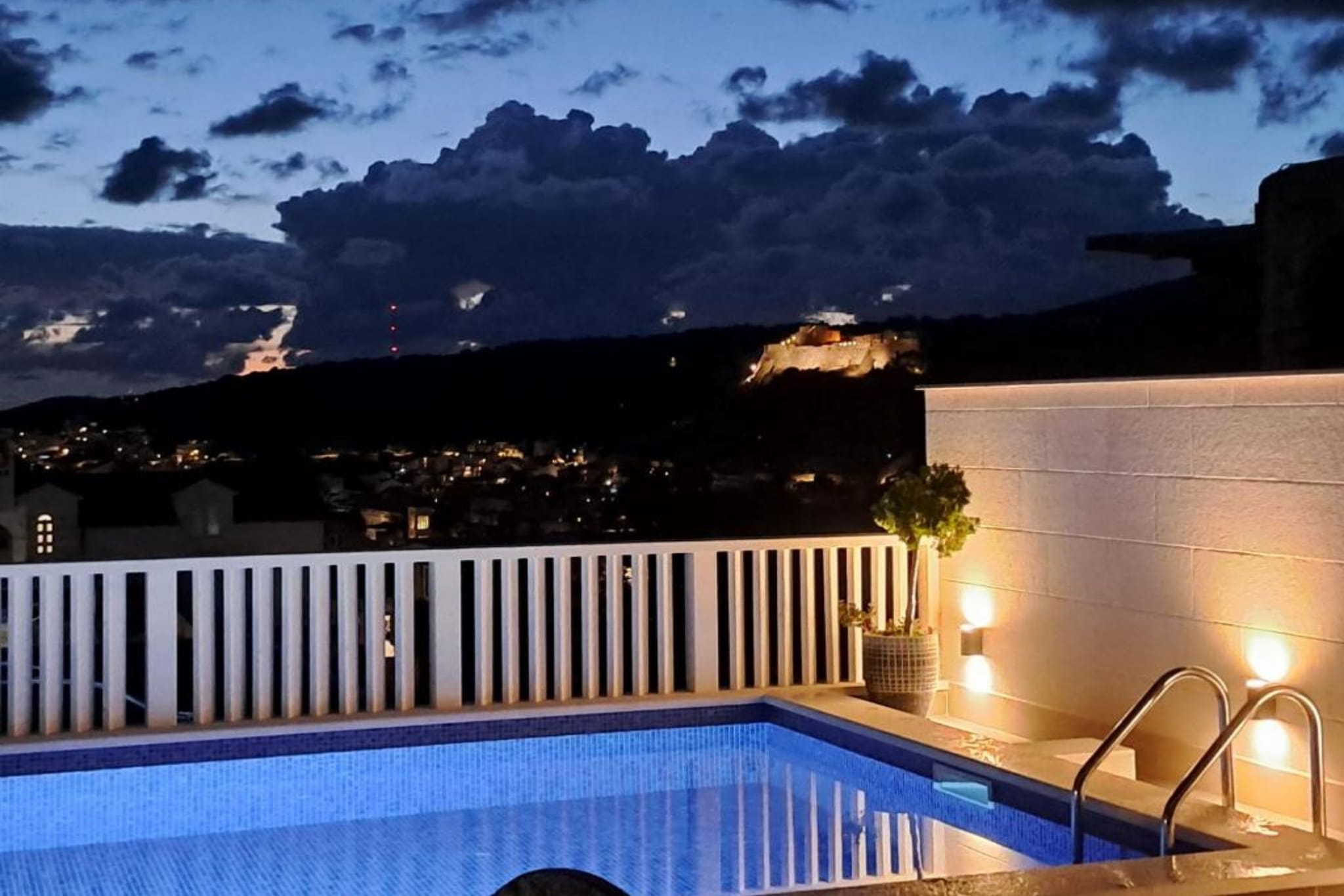 Apartments Trogrlić - Studio with Balcony and Sea View-Piscine