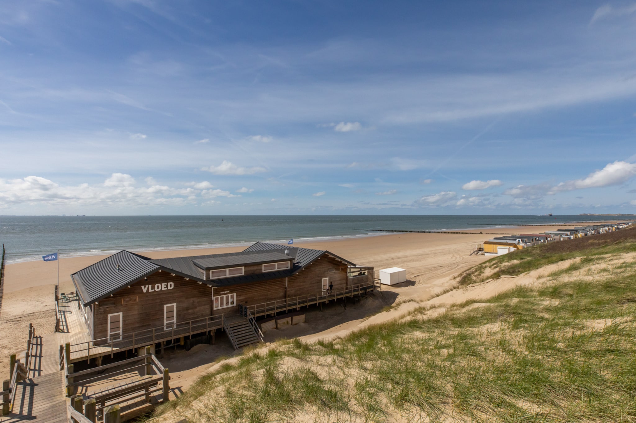 Strand Dishoek 345/346-Gebiete Sommer 1 km
