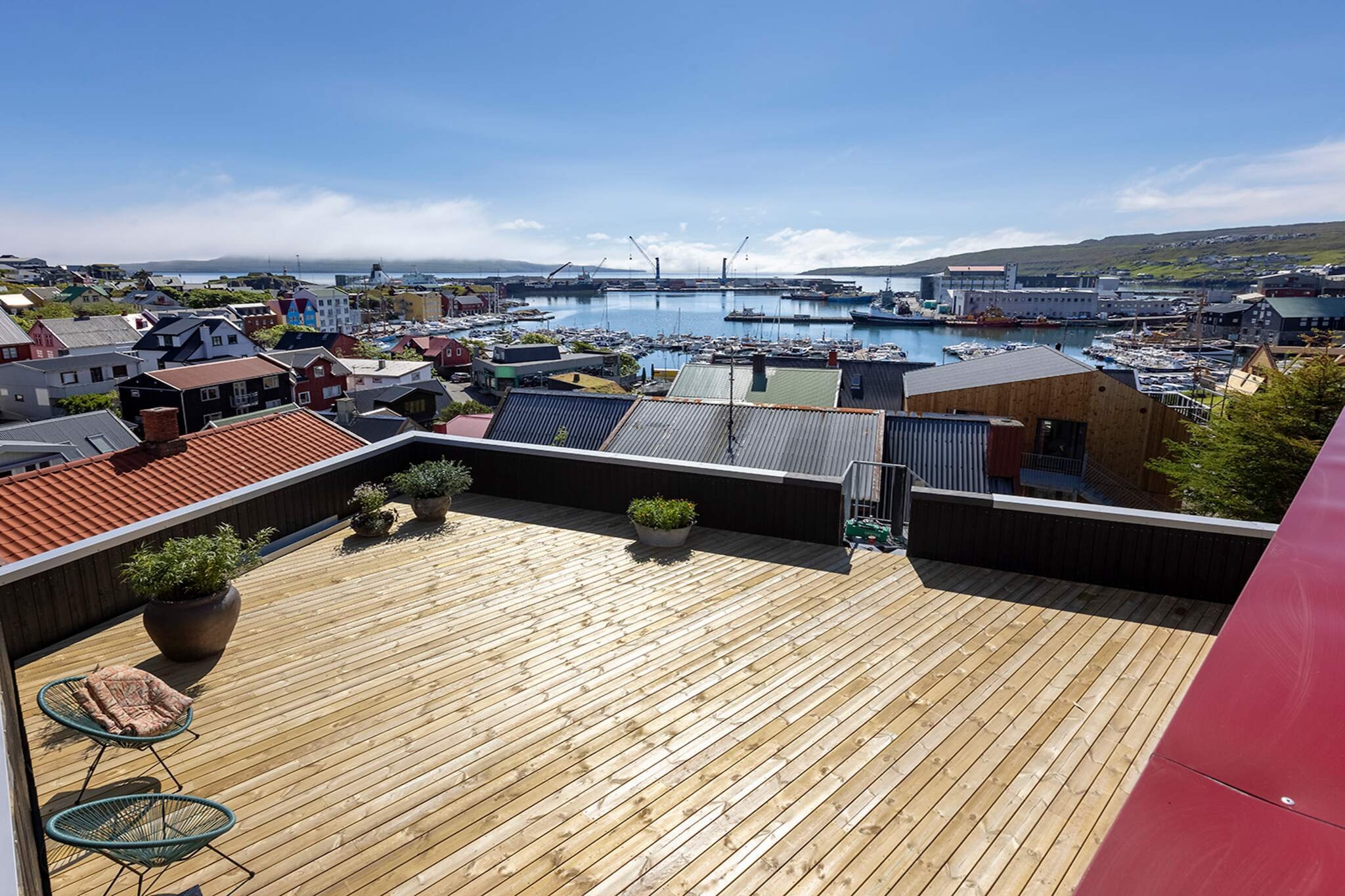 Penthouse-appartement met balkon-Buitenlucht