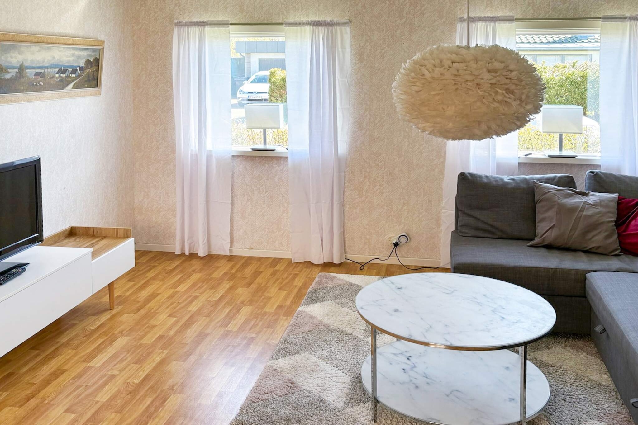 Welcoming cottage near the sea - Binnen
