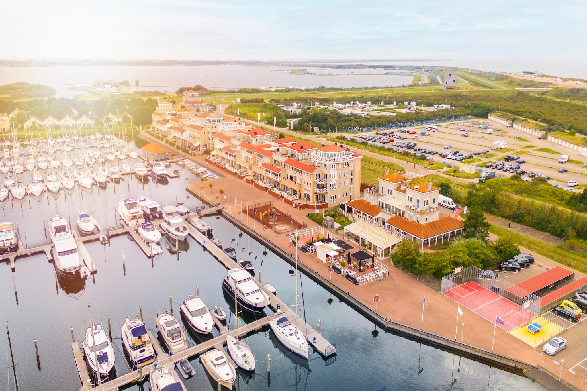 Marina Port Zélande 2-Gebiete Sommer 1 km