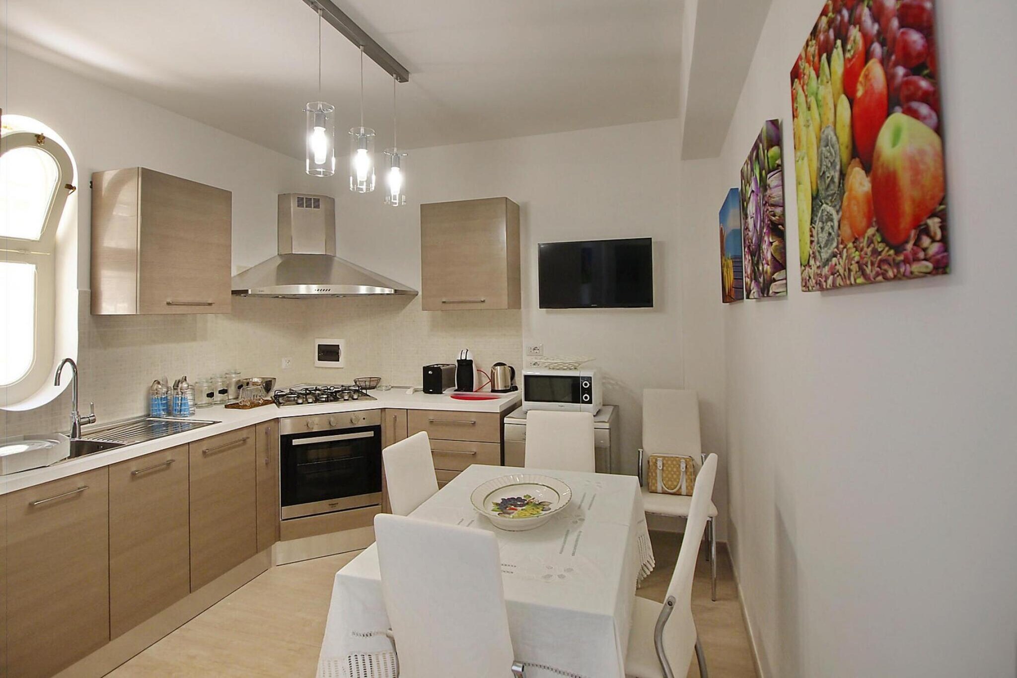 Apartments Taormina-Le Villette Aloe 4 pax-Keuken