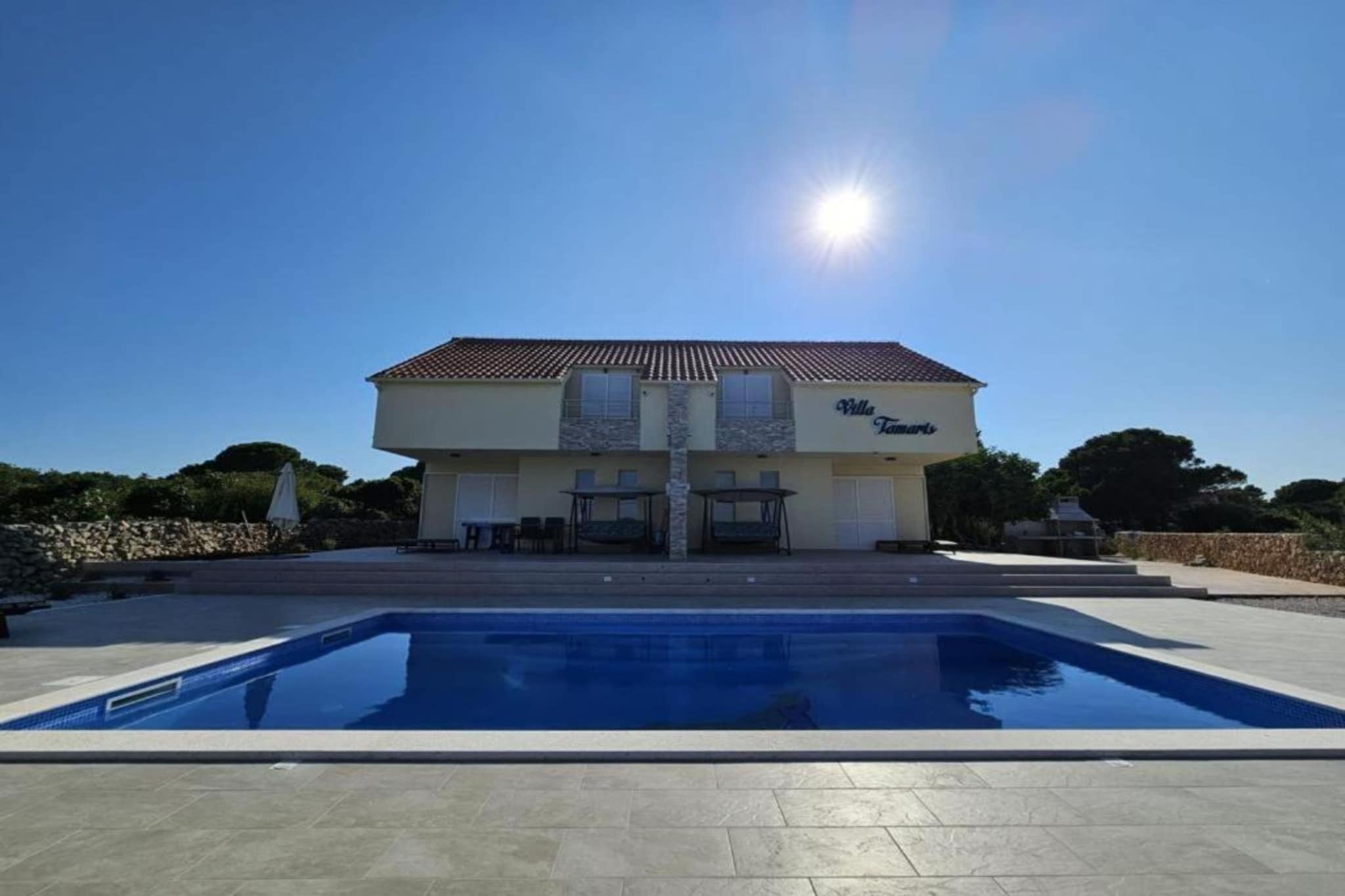 Villa Tamaris - Two Bedroom Holiday Home with Terrace and Swimming pool-Zwembad