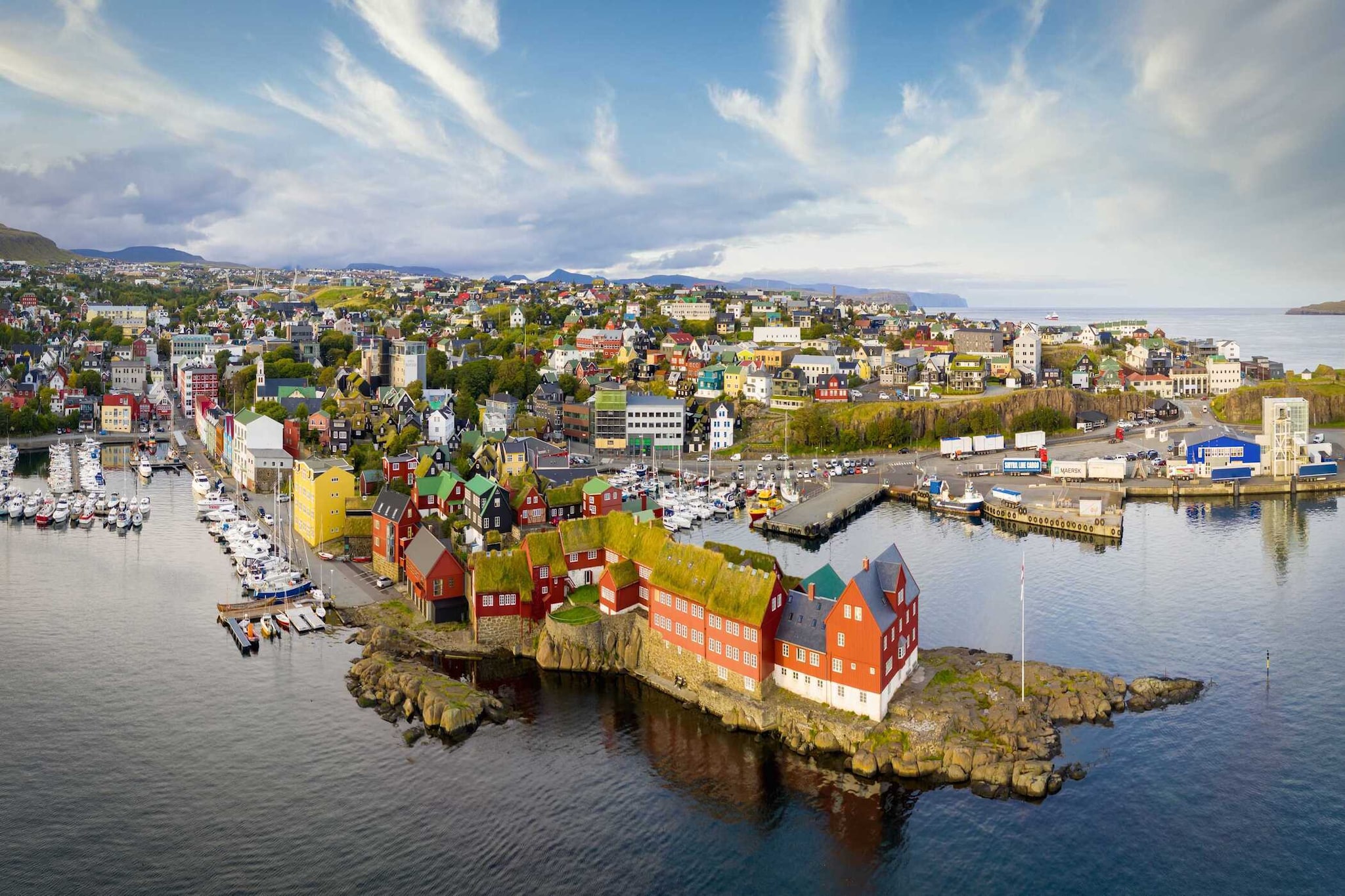 4 sterren vakantie huis in THORSHAVN.-Uitzicht