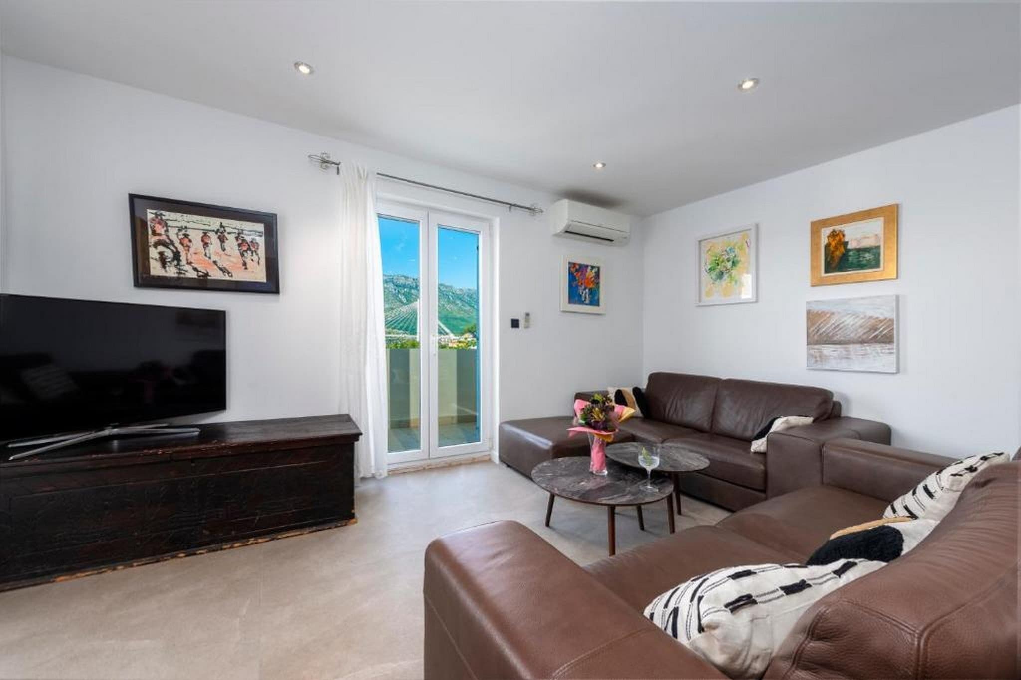 Apartments Meri & Karla - Two Bedroom Apartment with Balcony and Bridge View (Meri)-Terrace balcony