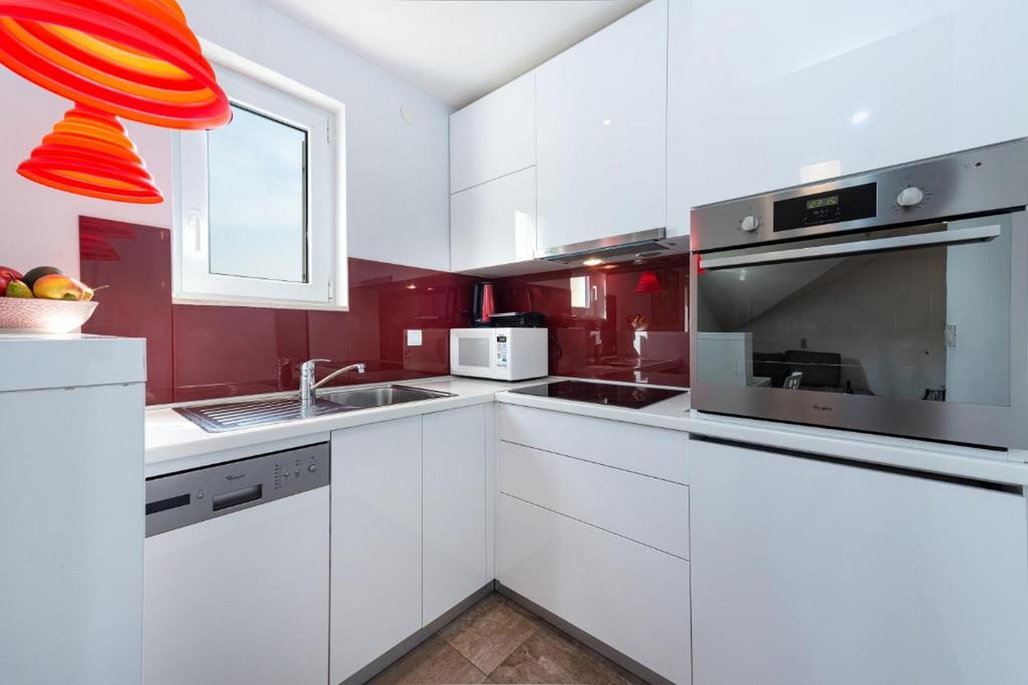Apartments Meri & Karla - Two Bedroom Apartment with Balcony and Sea View (Karla)-Kitchen