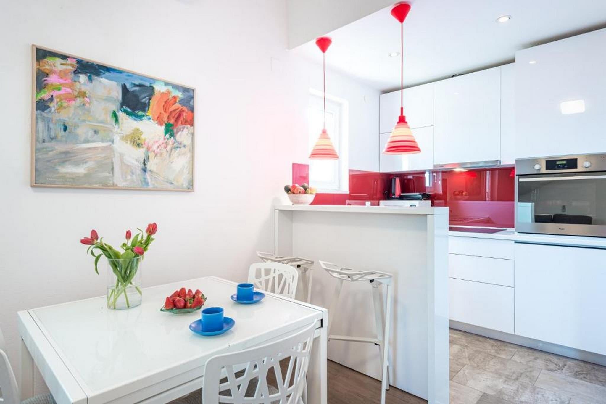 Apartments Meri & Karla - Two Bedroom Apartment with Balcony and Sea View (Karla)-Kitchen