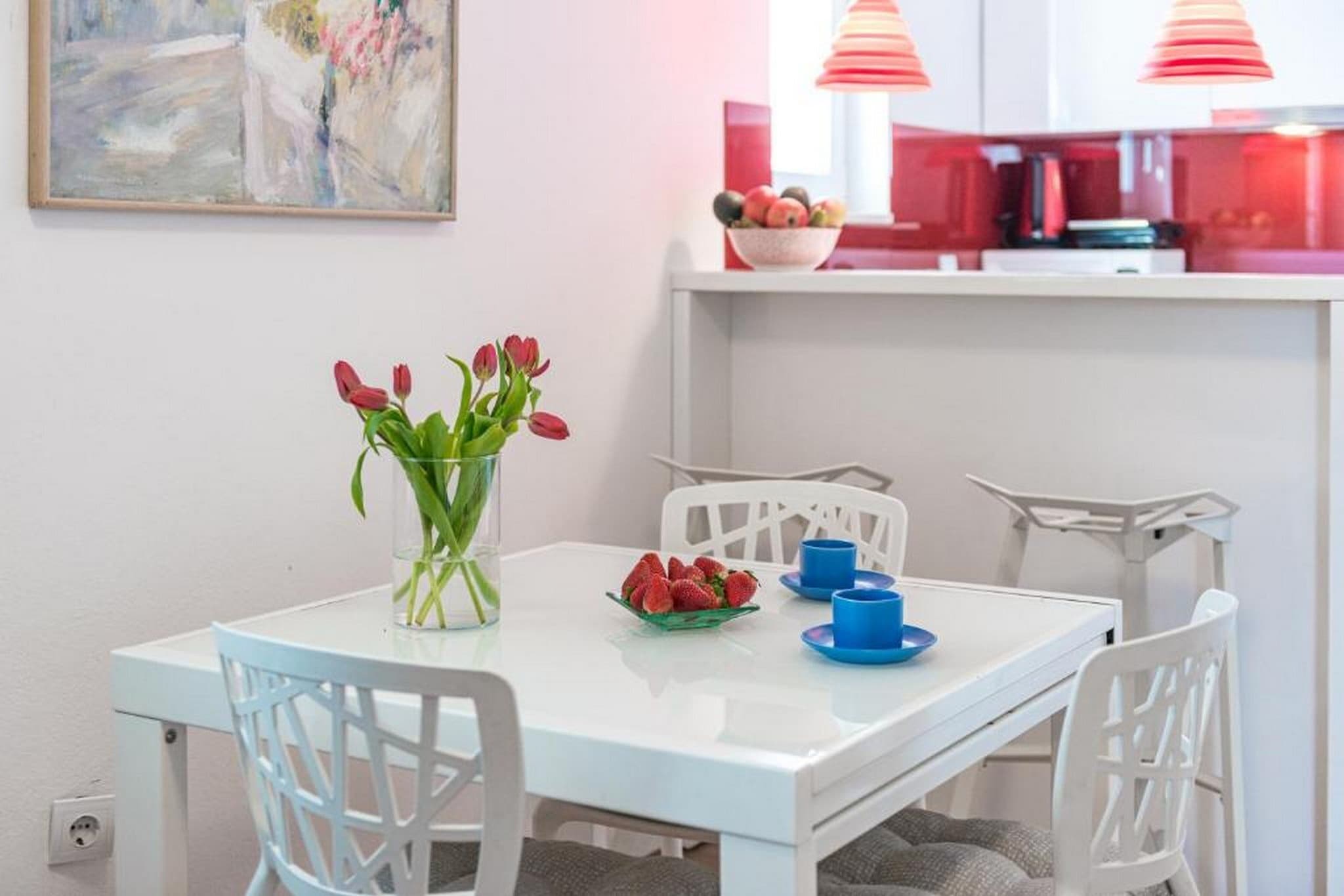 Apartments Meri & Karla - Two Bedroom Apartment with Balcony and Sea View (Karla)-Dining room