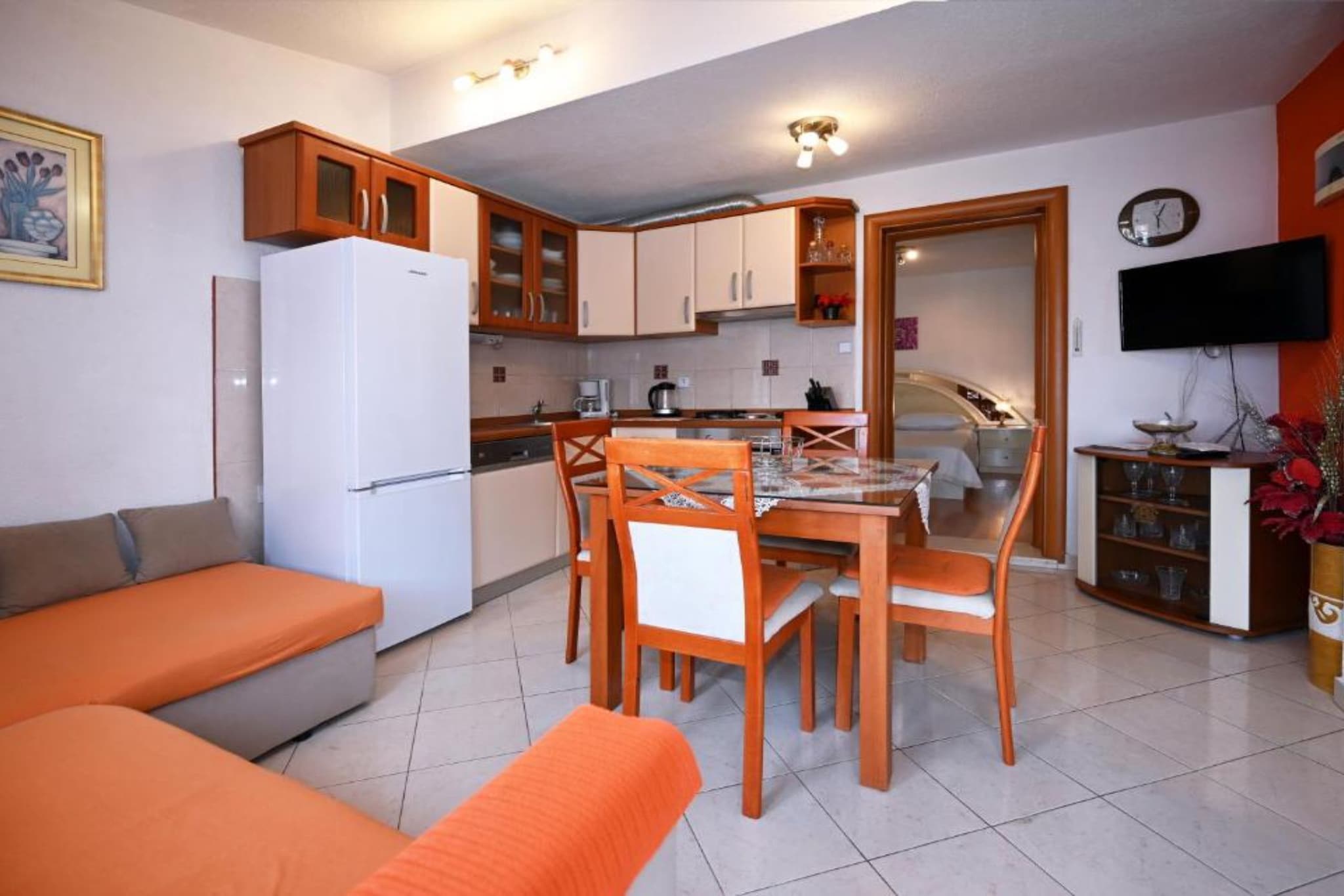 Apartments Mihovilović - 50 m from beach - One Bedroom Apartment with Terrace and Pool view (A4)