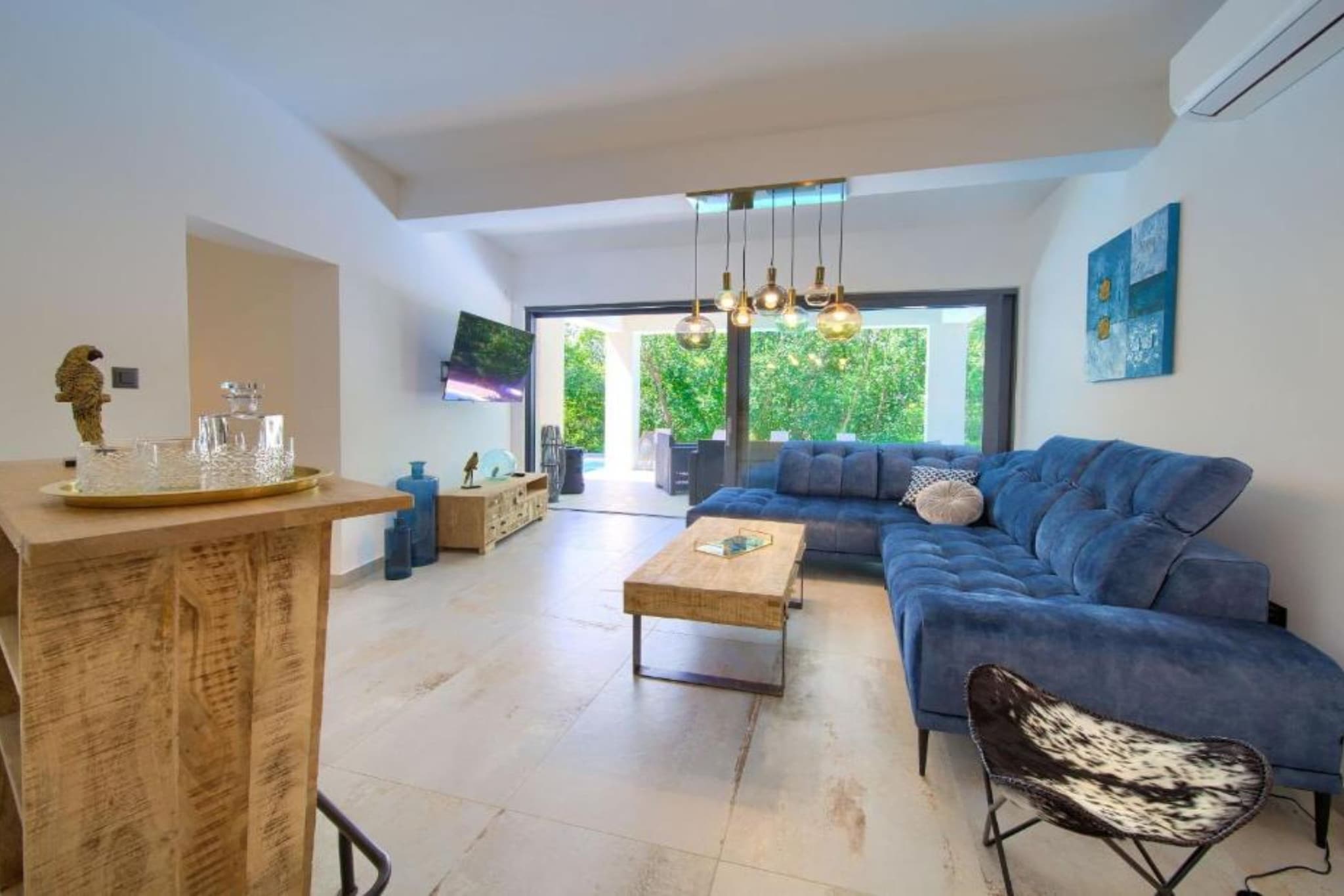 Wellness Villa Modruna - Four Bedroom Villa with Swimming pool-Living room