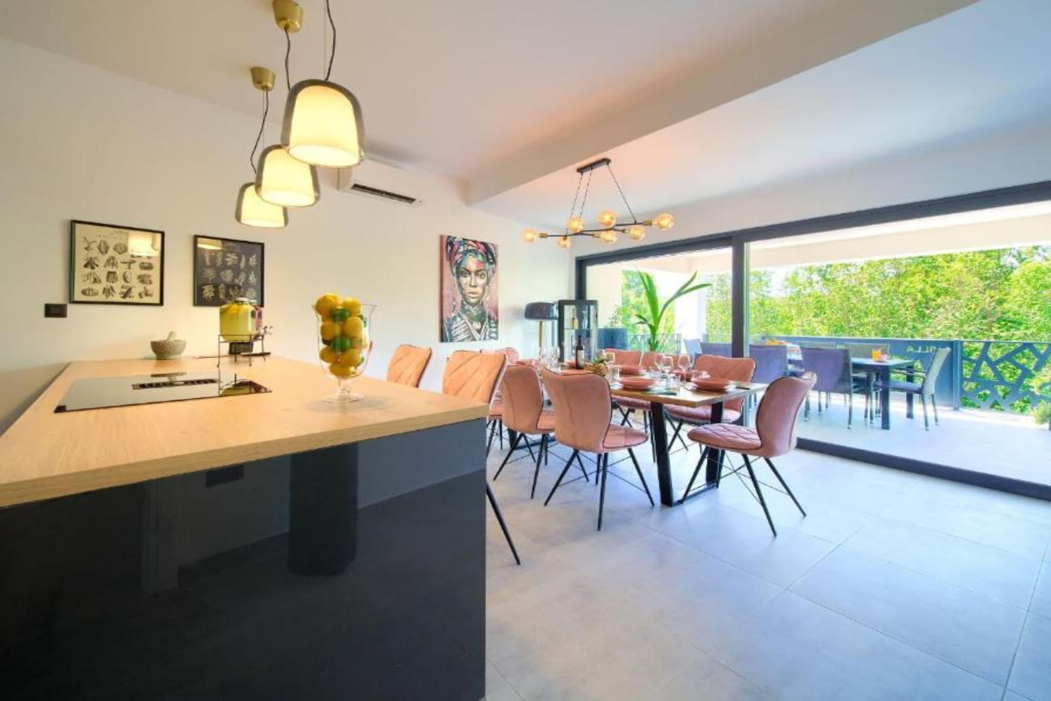 Wellness Villa Modruna - Four Bedroom Villa with Swimming pool-Dining room