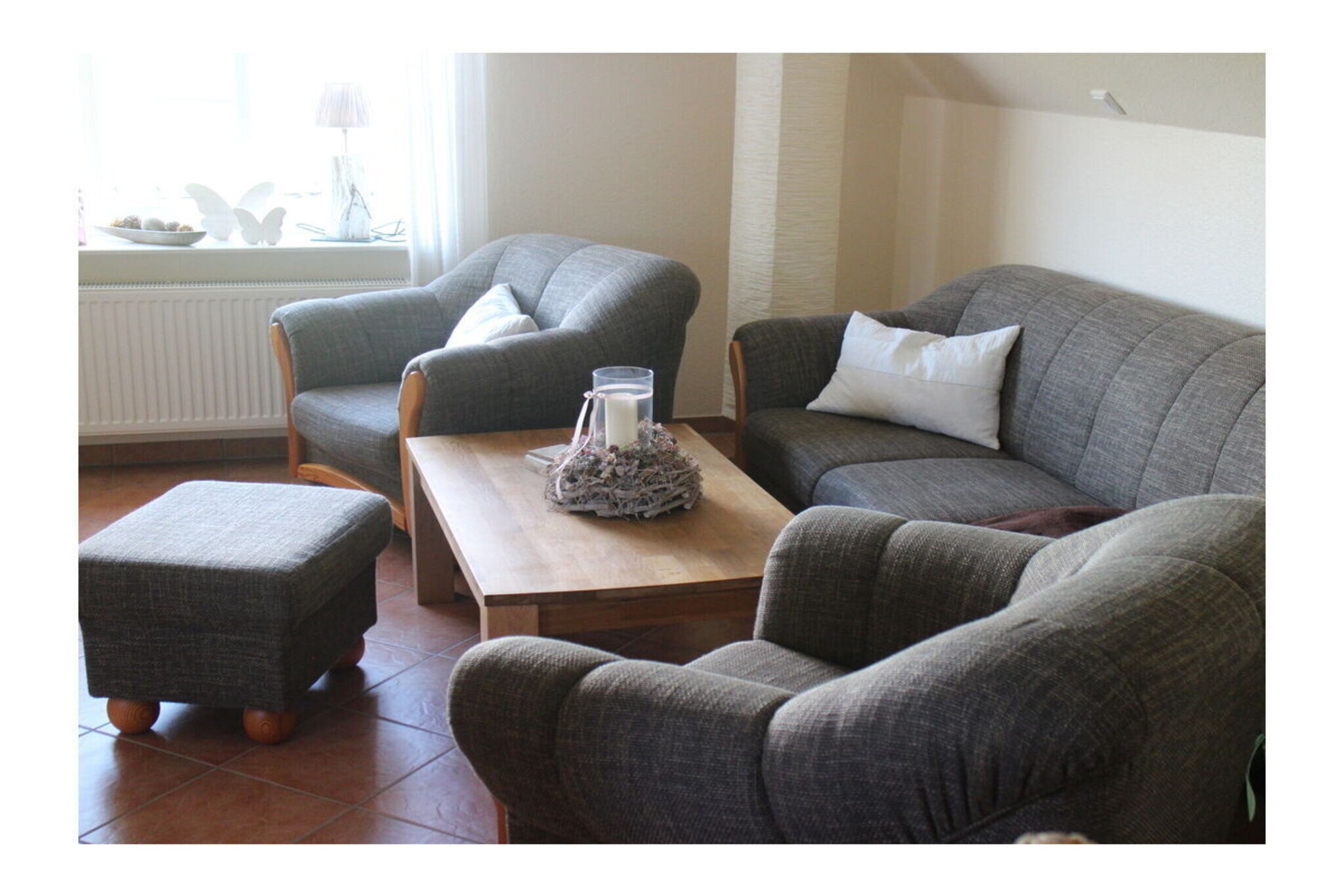 Feel at home at any time of year in a bright, comfortable and cozy holiday apartment on the top floor with a separate entrance.