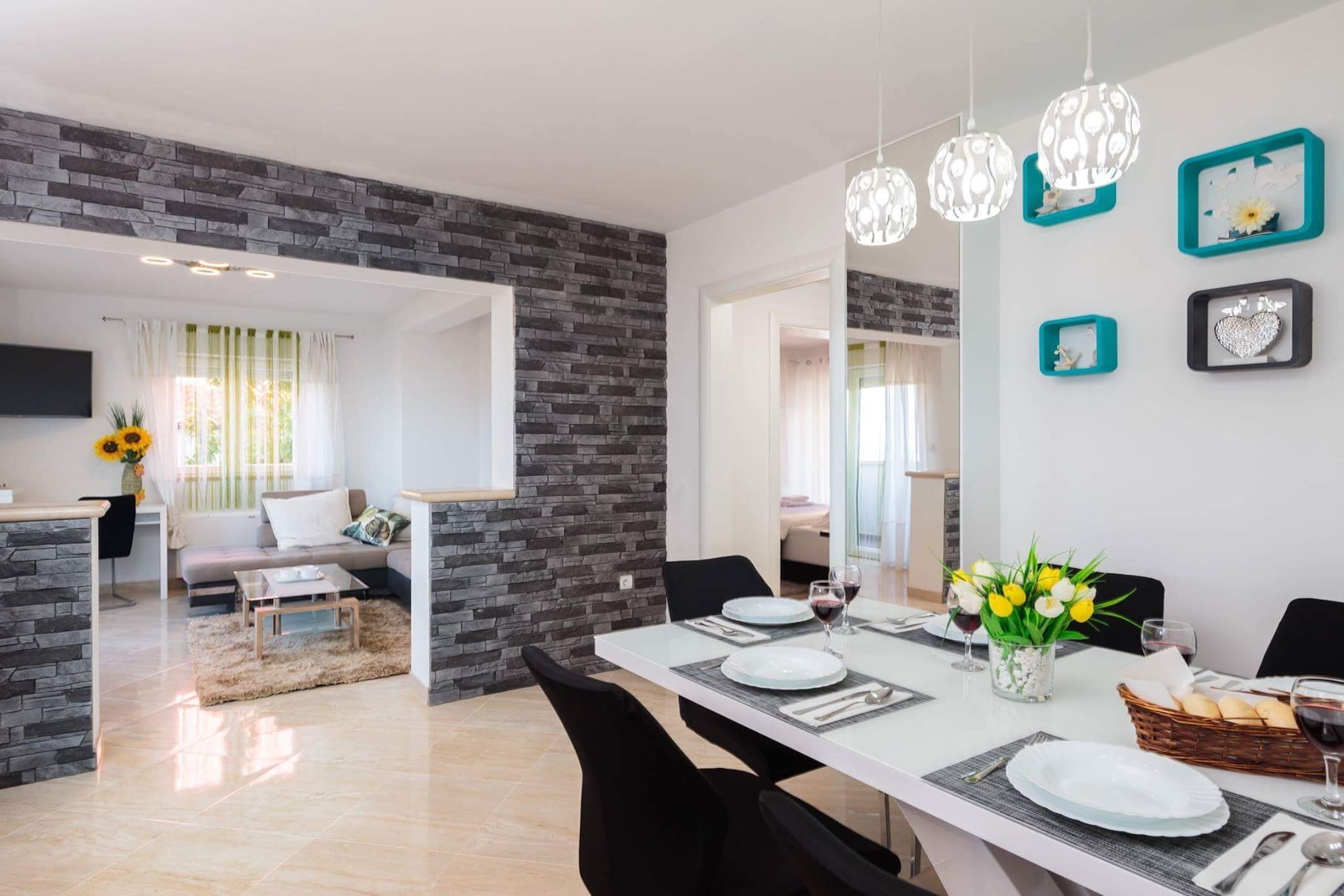 Apartment Lana - Premium Two-Bedroom Apartment with Terrace and Sea View (A2)