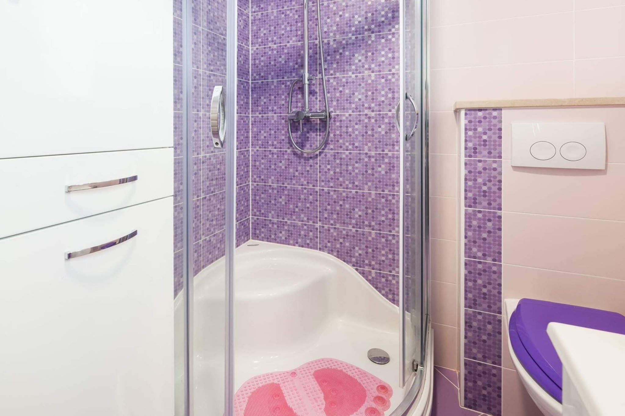 Apartment Lana - Premium Two-Bedroom Apartment with Terrace and Sea View (A2)-Badezimmer