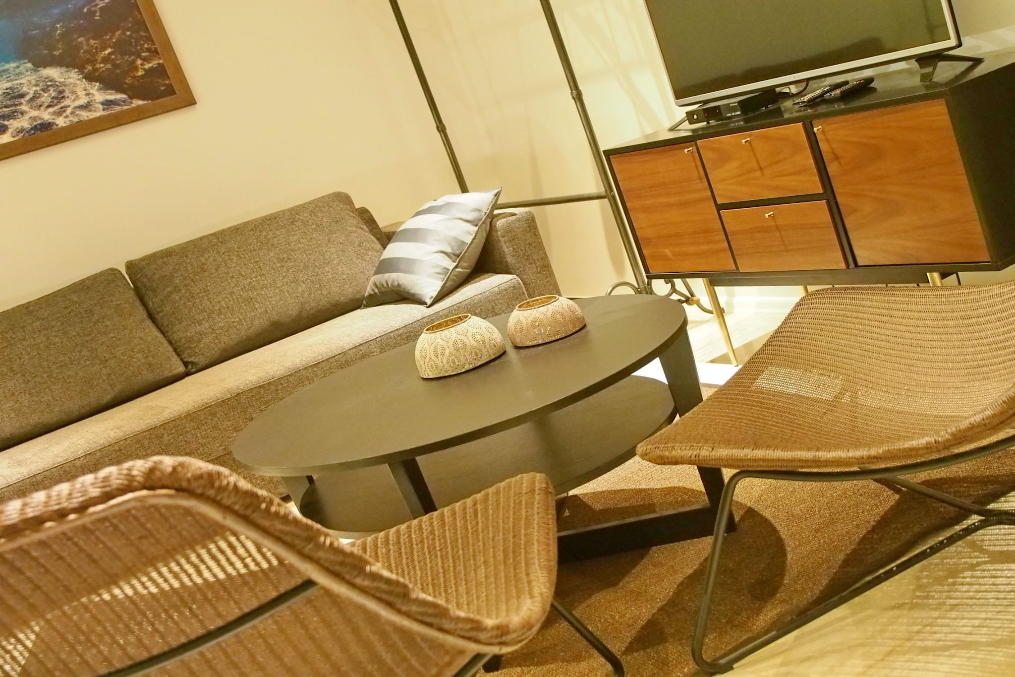 Luxury Style Apartments - Deluxe Studio (Modern)-Woonkamer