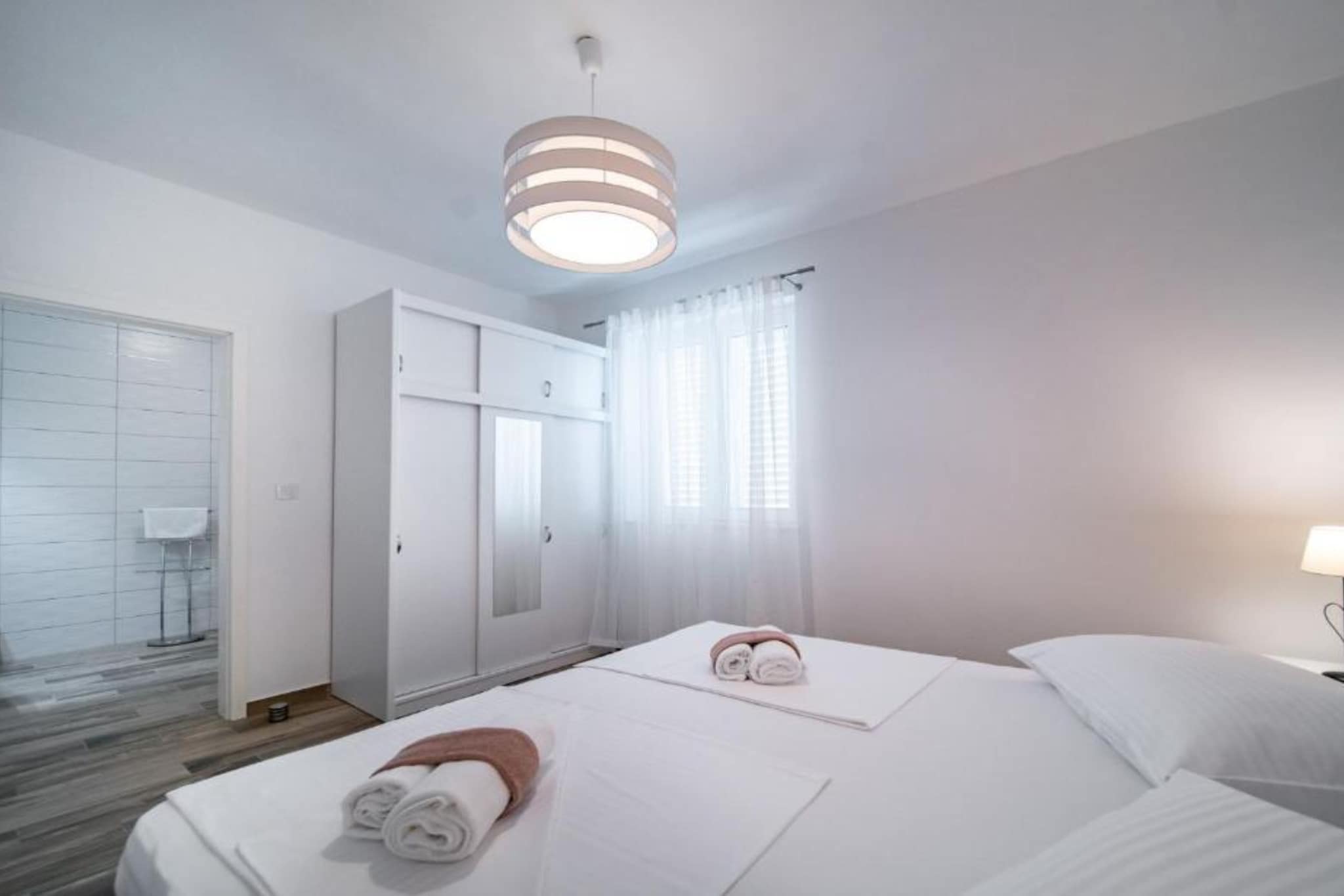 Apartments Villa Oceanus - Sea View Apartment 1 Golden sun-Bedroom