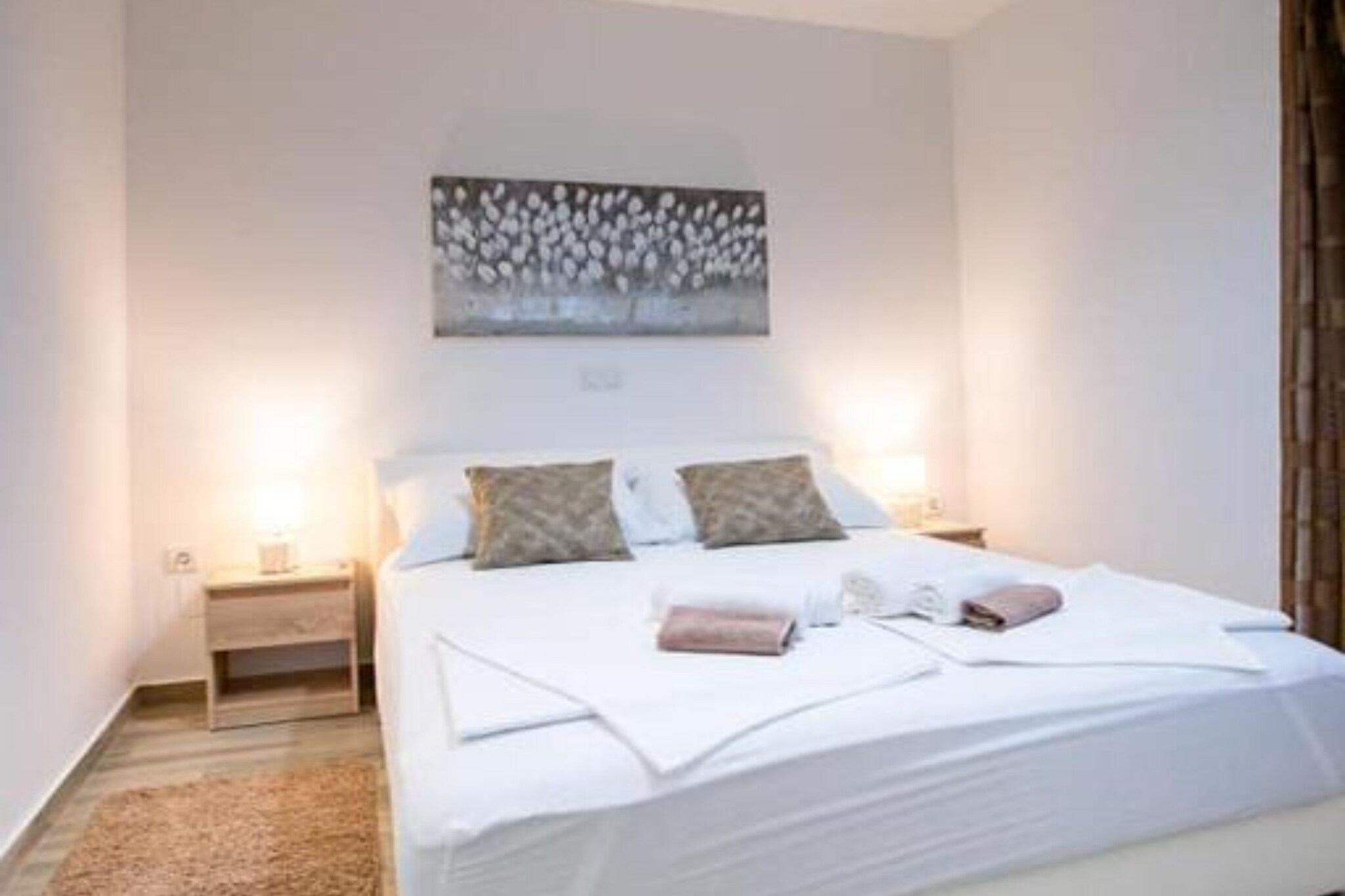 Apartments Villa Oceanus - Sea View Apartment 1 Golden sun-Bedroom